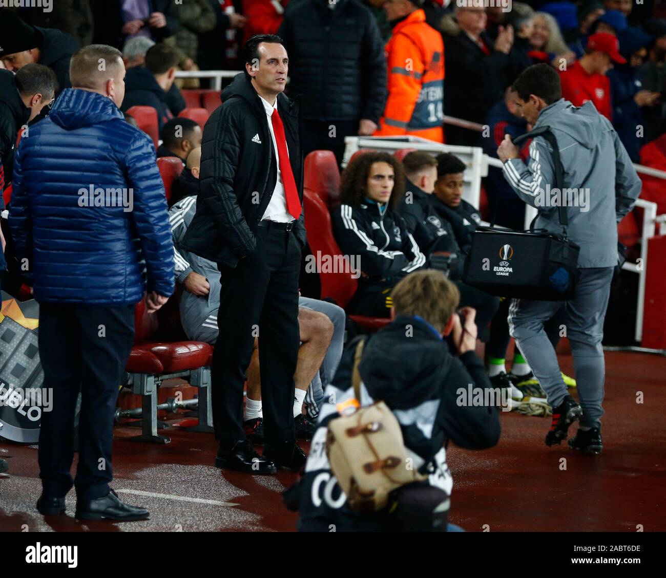 Londres, Royaume-Uni. 28 Nov, 2019. Londres, Royaume-Uni, le 28 novembre au cours d'Europa League Groupe F entre Arsenal et de l'Eintracht Francfort à l'Emirates stadium, Londres, Angleterre le 28 novembre 2019. Action Crédit : Foto Sport/Alamy Live News Banque D'Images