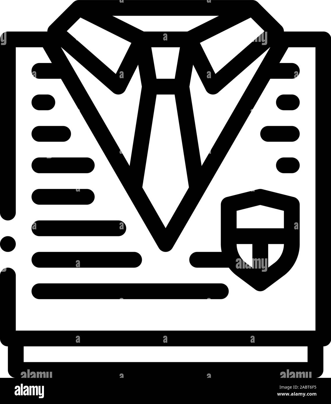 Academy Concept uniforme vecteur icône Illustration Contour Illustration de Vecteur