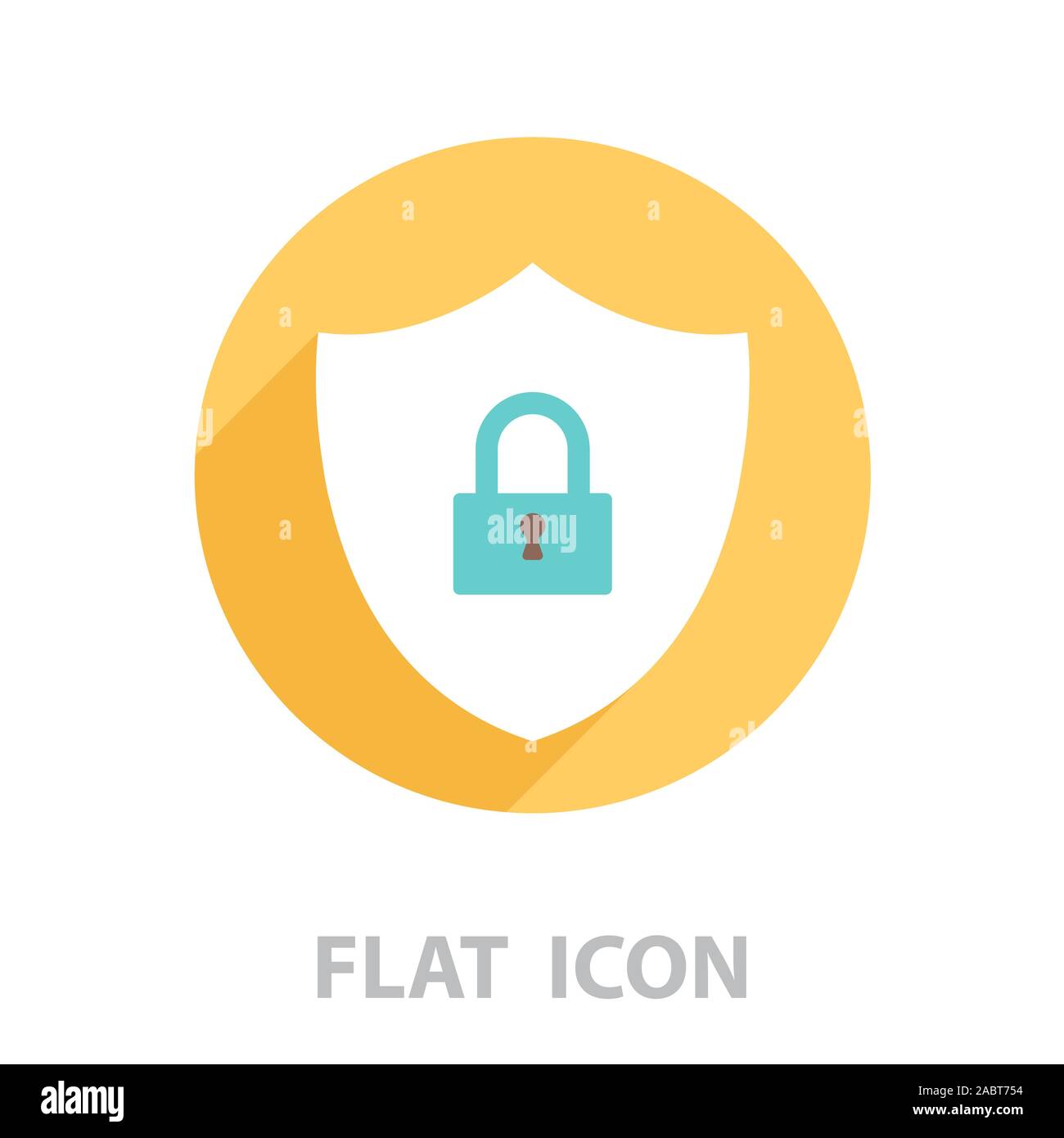 L'icône de sécurité de bouclier. vector illustration Illustration de Vecteur
