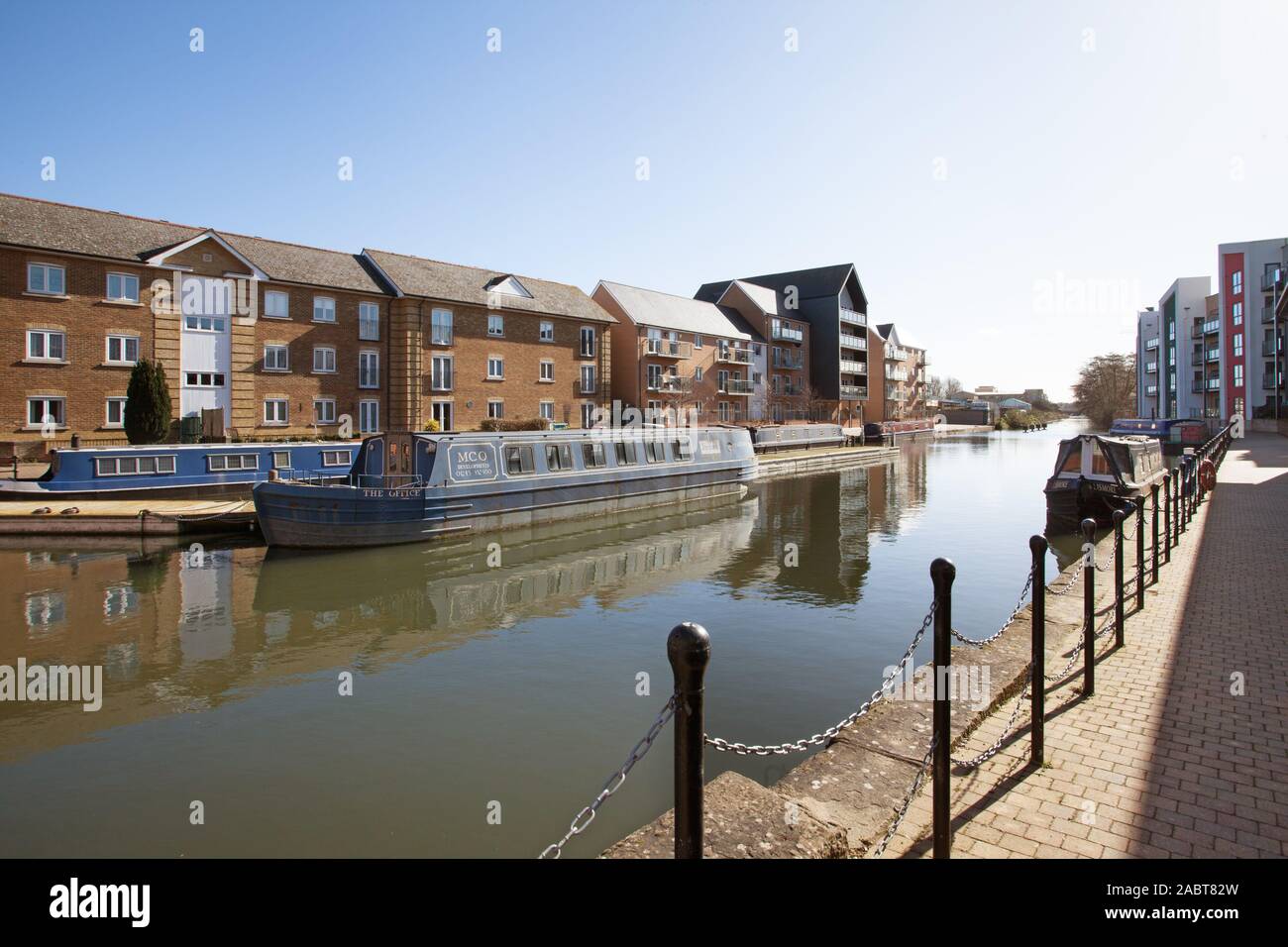 Cours d'eau à Chelmsford Essex en Angleterre Banque D'Images
