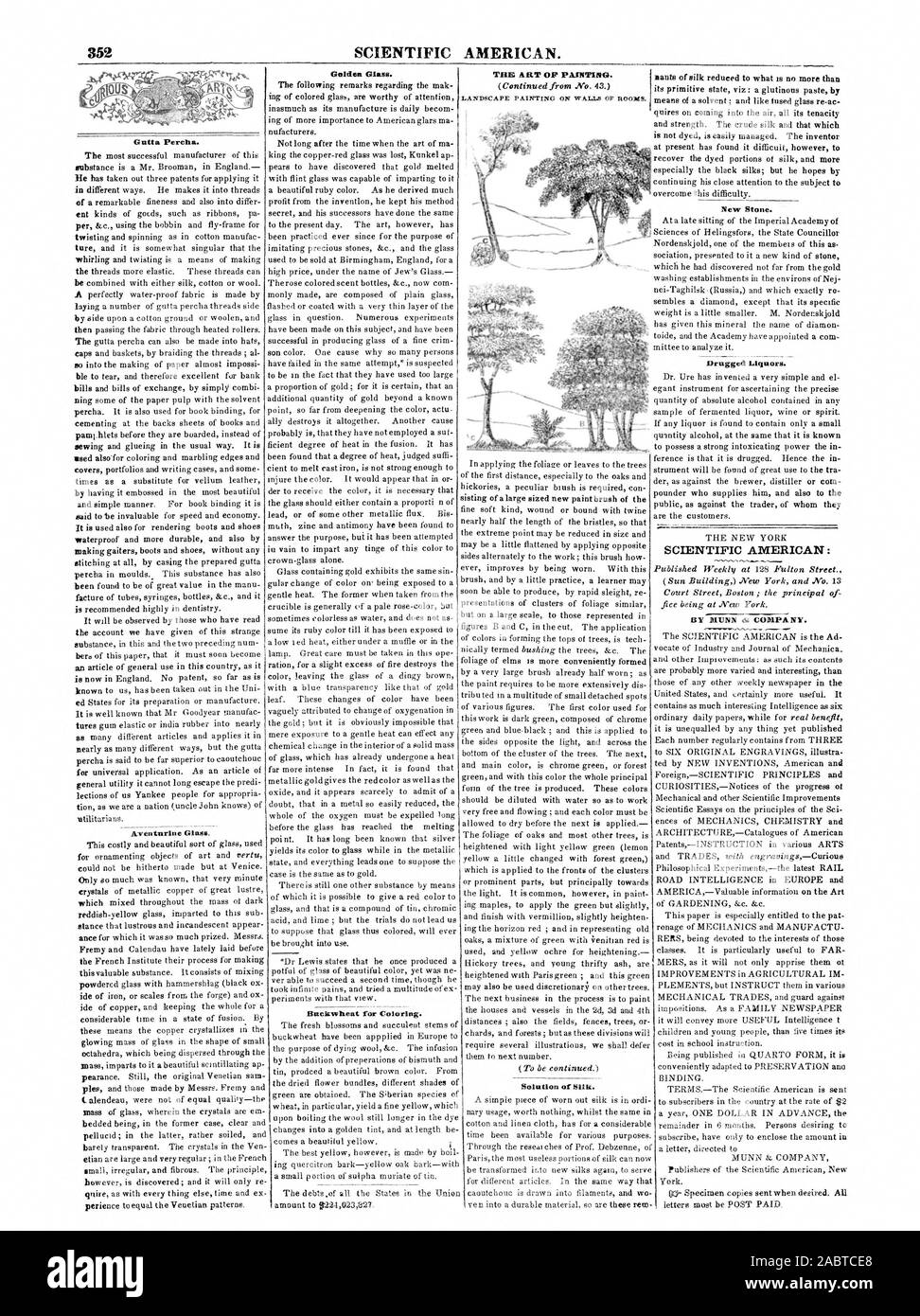 Surmonter cette difficulté. Droguée de liqueurs. de posséder une forte puissance enivrante dans la conférence est qu'elle est droguée. D'où l'dans SCIENTIFIC AMERICAN : PAR MUNN & COMPANY. Curiosités-les avis sur l'avancement des expériences philosophiques-le dernier RAIL ROAD le renseignement dans l'Europe et l'Amérique, de l'information précieuse sur l'art du jardin &c. &C. New York. L'ART DE LA PEINTURE. L'un des membeis Nordenskjold de cette association a présenté comme un nouveau type de pierre, 1847-07-24 Banque D'Images