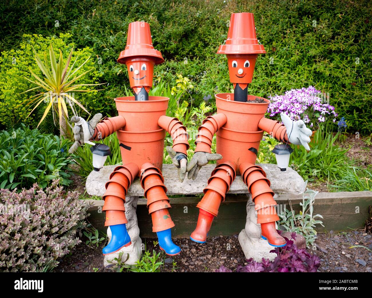 Bill et Ben the Flowerpot Men Banque D'Images