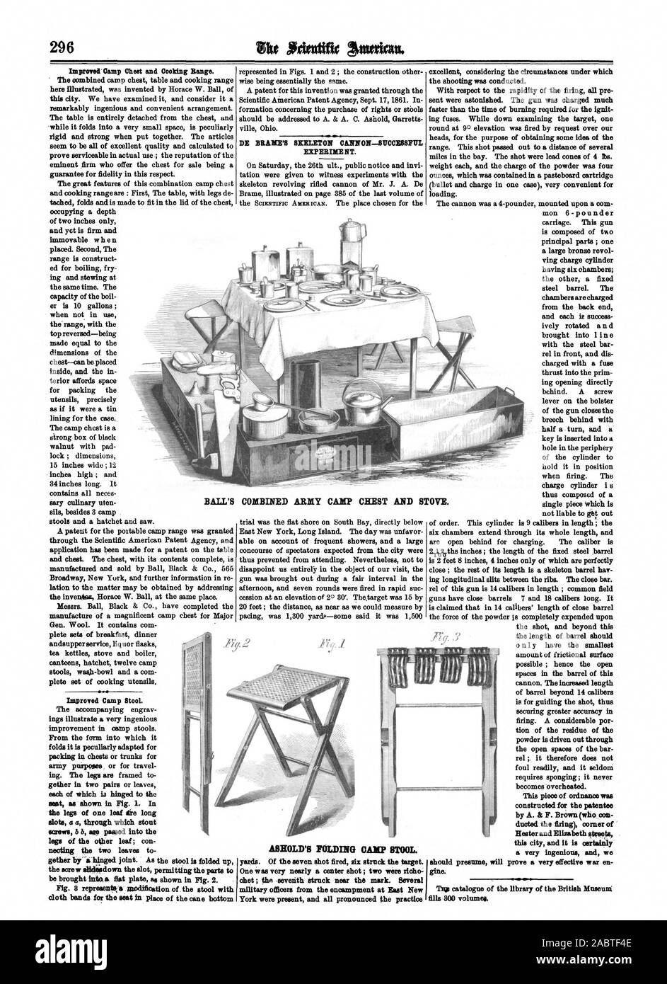 A. & F. Brown (qui conduit le tir) con coin de Hester et Elizabeth Streets cette ville, et c'est certainement un très ingénieux et nous verges. Des sept coup de feu tiré six a frappé la cible. prétendre s'avérera très efficace en guerre l'une était très près d'un centre tourné ; deux ont été- Ricoh. régime régime alimentaire ; le septième a frappé près de la marque. Plusieurs officiers du campement à l'Est du Nouveau catalogue de la tua bibliothèque du British Museum York étaient présents et tous prononcé la pratique remplit 300 volumes., Scientific American, 1861-11-09 Banque D'Images