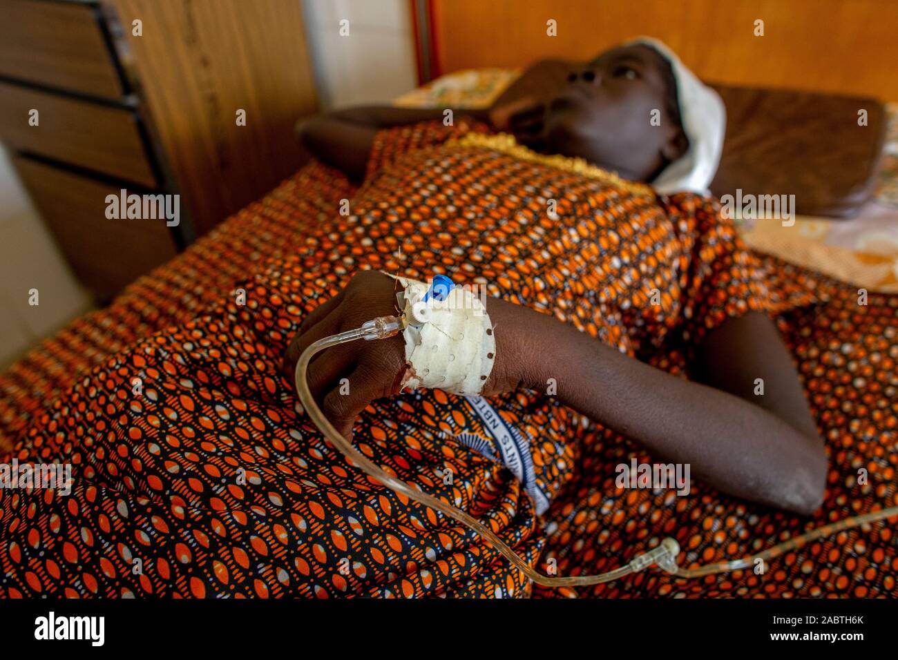 Centre de santé géré par une ONG catholique à Dapaong, Togo. Banque D'Images
