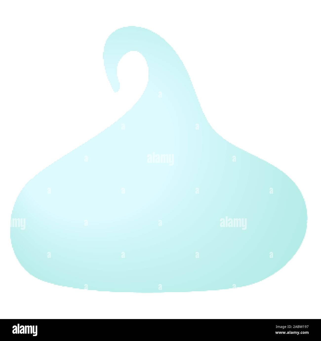 Guimauve bleu et blanc isolé sur fond blanc. Vector illustration. Illustration de Vecteur