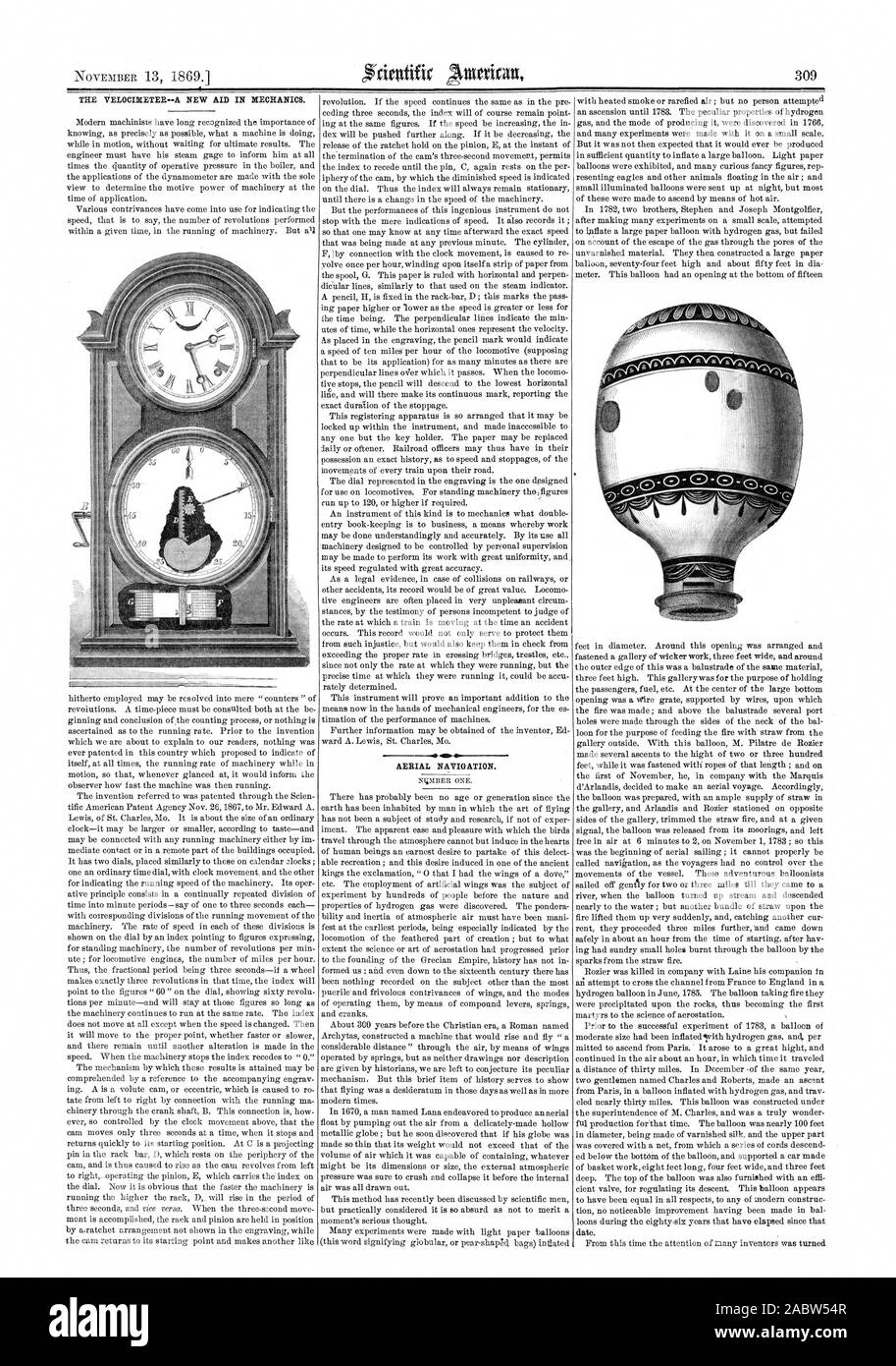 La nouvelle aide d'un vélocimètre EN MÉCANIQUE. el 4041.1. La navigation aérienne., Scientific American, 1869-11-13 Banque D'Images La nouvelle aide d'un vélocimètre EN MÉCANIQUE. el 4041.1. La navigation aérienne., Scientific American, 1869-11-13 Banque D'Images