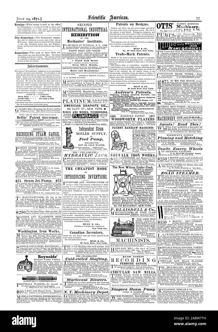 AMERICAN GRAPHITE CO." DES MINES ET TRAVAUX PUBLICS TICONDEROGA. Grades pour les tees spéciaux préparés sur commande. Les MEILLEURS MODE 37 Park Row. New York. La friction silencieux et Portable étuis d'entrepôt. Alining ou frottement orienté Carrière & étuis. Smoke-Burning chaudières Sécurité. Ting Oscilla doubles et simples moteurs pompes centrifuges 1.2 100 à 100000 litres de gravier Sable Boue Charbon céréales etc.. avec des blessures. Toute la lumière durable et économique simple. Pour envoyer des circulaires. Les ponceuses de WOODWORTH BANDE BREVET1W MACHINES 16z'enrthKavitei.BNI.5 IRON WORKS NORWALK Le nouveau Wilson. Under-Feed Les meilleurs & LES MOINS CHERS EN Banque D'Images
