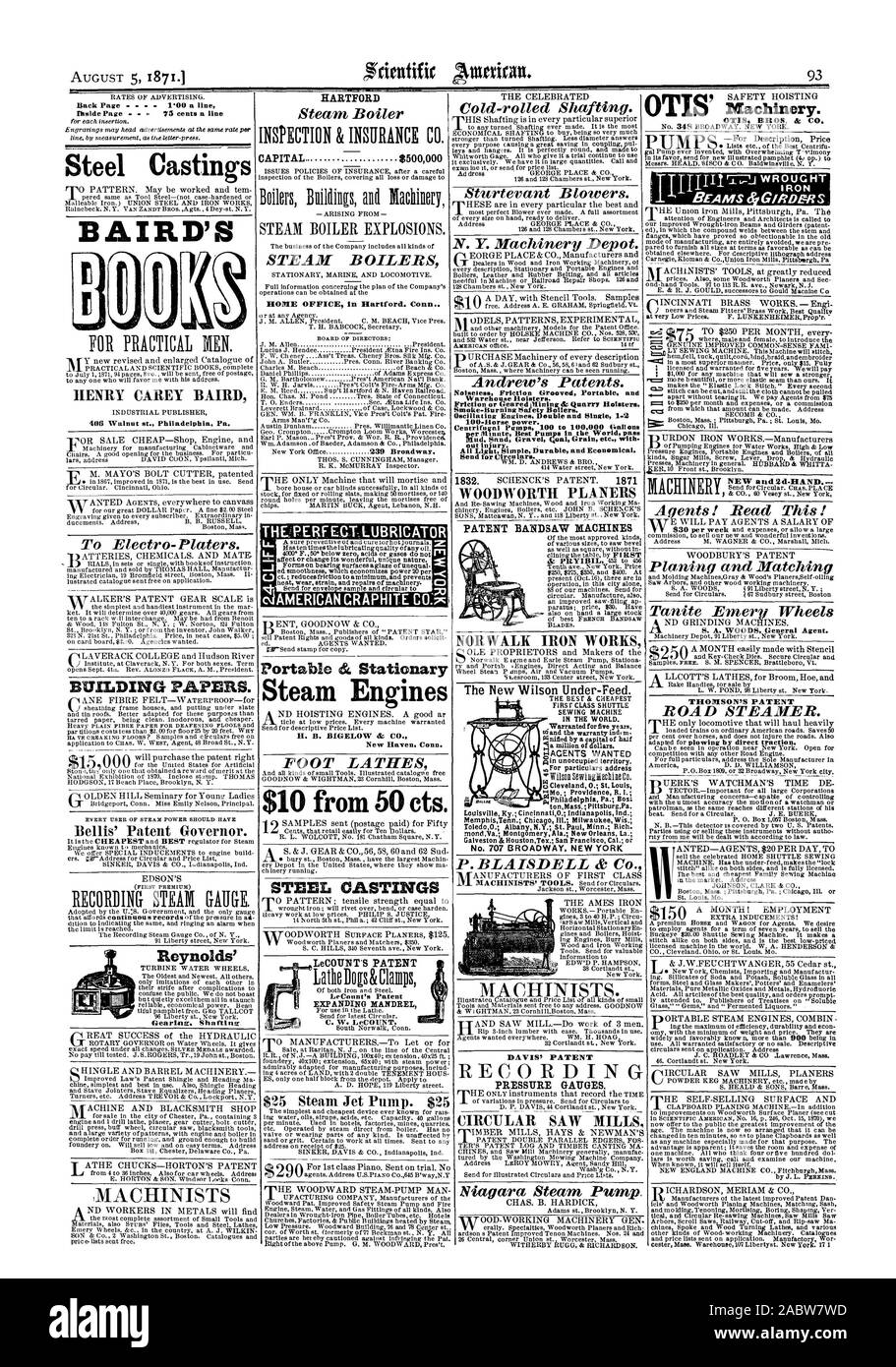 Retour Page 1'00 une ligne Ihnide Page 75 c. une ligne acier moulé BAIRD'S HENRY CAREY BAIRD 406 Walnut st. Philadelphie. Pa. à Electro-Platers. Les documents de construction. Berns' Gouverneur brevet. L'engrenage de Reynolds. Shaftinz Hartford Steam Boiler CAPITAL $500000 EXPLOSIONS DE CHAUDIÈRE. Chaudières à vapeur Accueil Bureau à Hartford. THETE conn.RFECTIUBRICATOR 4AMERICAN GRAPHITE CO. dc portable à l'arrêt des moteurs à vapeur II. B. BIGELOW & Co., New Haven (Connecticut) TOURS À PIED à partir de 10 $ 50 cts. Moulages d'acier nouveau un couvercle.2d'agents à la main j'ai lu cela.' et de rabotage roues correspondant Tanite Emery LE BREVET DE THOMSON ROAD cuiseur vapeur. Cold-rolle Banque D'Images