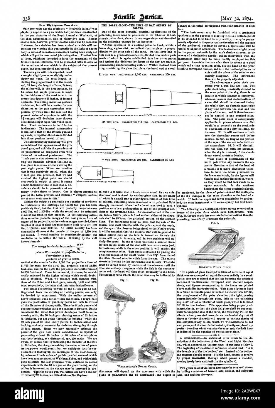 Vingt-un nouveau fusil. Tun. Tkat le 81 tun gun aura finalement un calibre cal tube est montée de telle façon qu'il se déplace librement autour de lui-même ; cette vaste fin le fermé par un autre disque de verre au centre de laquelle ie une petite étoile ou un autre figure formée de films minces du sélénite présentant une fois examiné avec lumière polarisée fortement contrastées couleurs ; et une main est peint dans une position d'être un prolongement de l'un des principaux sec tions du films cristallines. À la plus petite extrémité du tube d'ical con un grand prisme est fixé de sorte que l'une de ses grandes rehausses de diago est de 45° de la Banque D'Images