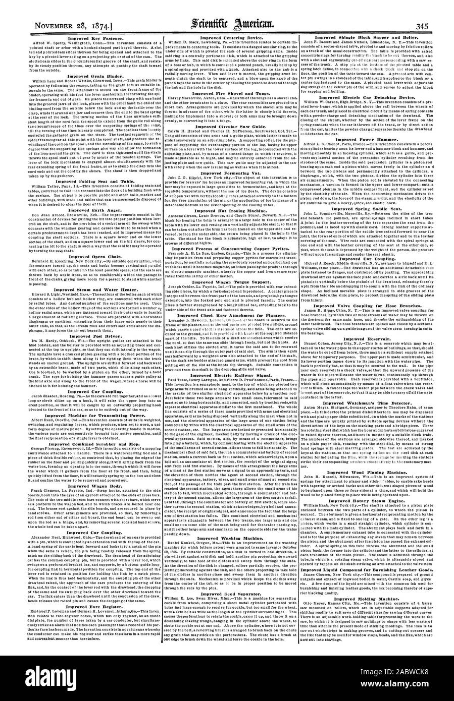 Fixation améliorée des touches. Améliorée Binder. L'amélioration de strapontin et de table. L'amélioration de la vis de la Terre. Amélioration de la présidence de l'Opéra. L'amélioration de la vapeur et chauffe-eau. Sont améliorées après le pilote. Amélioration de la voiture d'attelage. L'amélioration de la machine pour la transmission de puissance. Amélioration de l'épurateur combiné et RDP. Amélioration de la caisse du wagon. Amélioration de la voiture d'attelage. L'amélioration des tarifs aériens s'inscrire. L'amélioration de centreur. L'amélioration de Fire Pelle et pince. L'amélioration de scie circulaire Guide. L'amélioration de la fermentation de la TVA. Amélioration de la hat planche Machine. Amélioration du processus de concentration des pyrites de cuivre Wagon amélioré Support de timon. Vérifier l'amélioration de l'équipement de ligne Banque D'Images