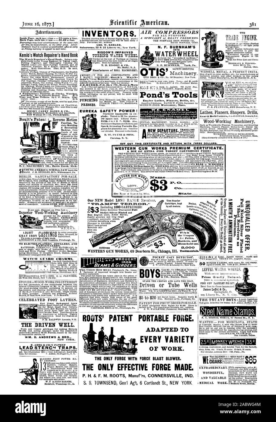 L'AMÉLIORATION DE RISDON EAU ROUE TURBINE T. II. RISDON & CO. Mt. Holly N.J. IMPORTANT POUR TOUTES LES SOCIÉTÉS ET lUERKP.O. Box 179 Trás n.ast. Appuie SUR LA SÉCURITÉ POUVOIR ! EUREKA Pratiquement impossible d'ex Portable Étincelles Fr B. C. L'UN YNE & SONS Corning N. Y. -L. Chevrons &RDERS Outils Pond's POCK El' DÉTECTEUR DE MONNAIE'. Le N. Y. S IVOIth POCHOIR 87 Nassau St. N. Y. Kemlo regarder du côté du Réparateur de réserver un traité sur les Montres Horloges rudimentaire HENRY CAREY BAIRD & CO. 810 Walnut Street, Philadelphie. En construction C. & rlety IiIACHINEILY Interpénétrer B. C. CO. Battle Creek, Michigan Chambre Wood-Working Banque D'Images