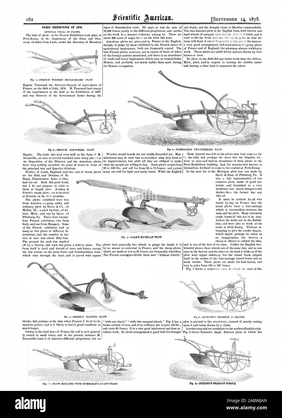 Exposition de Paris de 1878., Scientific American, 78-09-14 Banque D'Images