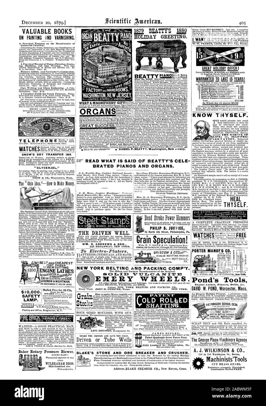 Livres de valeur pratique d'un traité sur la fabrication de couleurs pour la peinture : un manuel pratique d House-Painting doreur peintre du grain et il Varnis r' s Companion. Le transfert de l'ENCRE SÈCHE DE NEIGE LYCERJ EL' SNOW & CO. Watertown Mass. le 'Ohio Idoa.'--Ibutées pour Kato Molloy. Soufflante rotative Baker. WILBRAHAM BROS. Maison de vacances MESSAGE D'accueil. La course morte Pilons w roues poncrs EMERY tem.OUTILS ET PACKING CO. Machinistes'CUT OUTILS PIGNONS EN LAITON. WA LES AGENTS D'UNE LAMPE. CUTTINGENGII VIS LAT GOODNOW & WICHTMAN WATCHES 235 BROADWAY NEW YORK. Lisez CE QUI EST DIT DE BEATTY NOU CELE Pianos et orgues. NEW YORK Banque D'Images