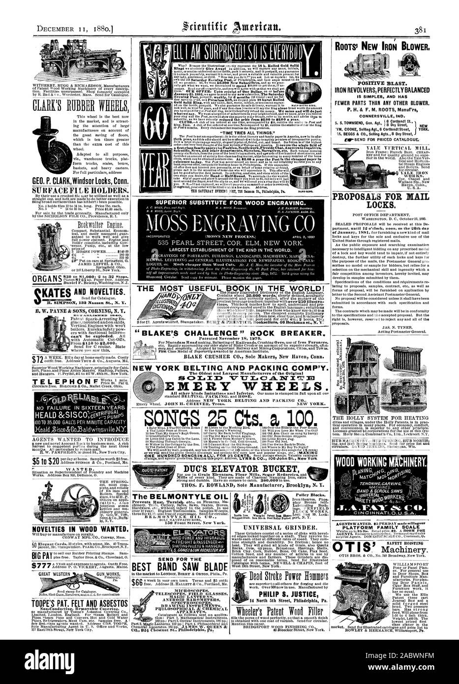 Travaux publics. Le travail du bois. MACHINIRY La famille de la plate-forme téléphonique à l'échelle de 5 à 20 POUR REMPLACER ENCRAVINC SUPÉRIEURE EN BOIS. BLAKE'S CHALLENGE' brise roche. 18 novembre 14379 breveté. Concasseur BLAKE CO. seul décideurs New Haven Connecticut NEW YORK ET L'EMBALLAGE POUR COURROIES COMP'Y. gig 47) Ms JE M T.I 1V I I EMERY ROUES. JOHN . CREEVER Treas. E %V NEW YORK. THOS. F. ROWLAND seul fabricant Brooklyn N. Y. ENVOYER POUR LE MEILLEUR GROUPE BELMONTYLE LA LAME DE SCIE 150 HUILE/Street New York. Des jumelles télescopes MAGIC LANTER NS. Les baromètres anéroïdes AWING SPECTROSCOIMS PalLOSOPHICAL & DB INSTRUMENTS APPAREILS CHIMIQUES. Poulie Banque D'Images
