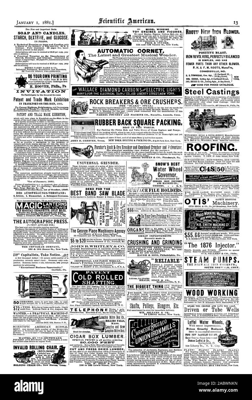 La PRESSE AUTOGRAPHIC. La CDP Y GRA NI ENTREPRISE "d'occasion d'affaires exceptionnelle' Carlisle l'a. Couteaux MÉCANIQUES MACHINISTES TUYAUTEURS NVANTEDA MACHINISTE pratique comme contremaître d'une machine et l'atelier de menuiserie. En vertu de l'Américain scientifique souple doit rouler NON VALIDE (président) INCLINABLE une inestimable boon MEULEUSE UNIVERSEL. Pour ENVOYER LE MEILLEUR GROUPE CENTENAIRE DE LA LAME DE SCIE ET PARIS MÉDAILLES. rPAL-ruArr vieux arbres laminés. La meilleure neige roue de l'eau Gouverneur CORM FONDERIE DE FER ET MACHINE CO. COHOES N.Y. VACE SUR LES DÉTENTEURS DE FICHIERS. $66 rnotsver organes récemment dans le concassage et le broyage du minerai d'or et d'ARGENT OS PHOS Banque D'Images