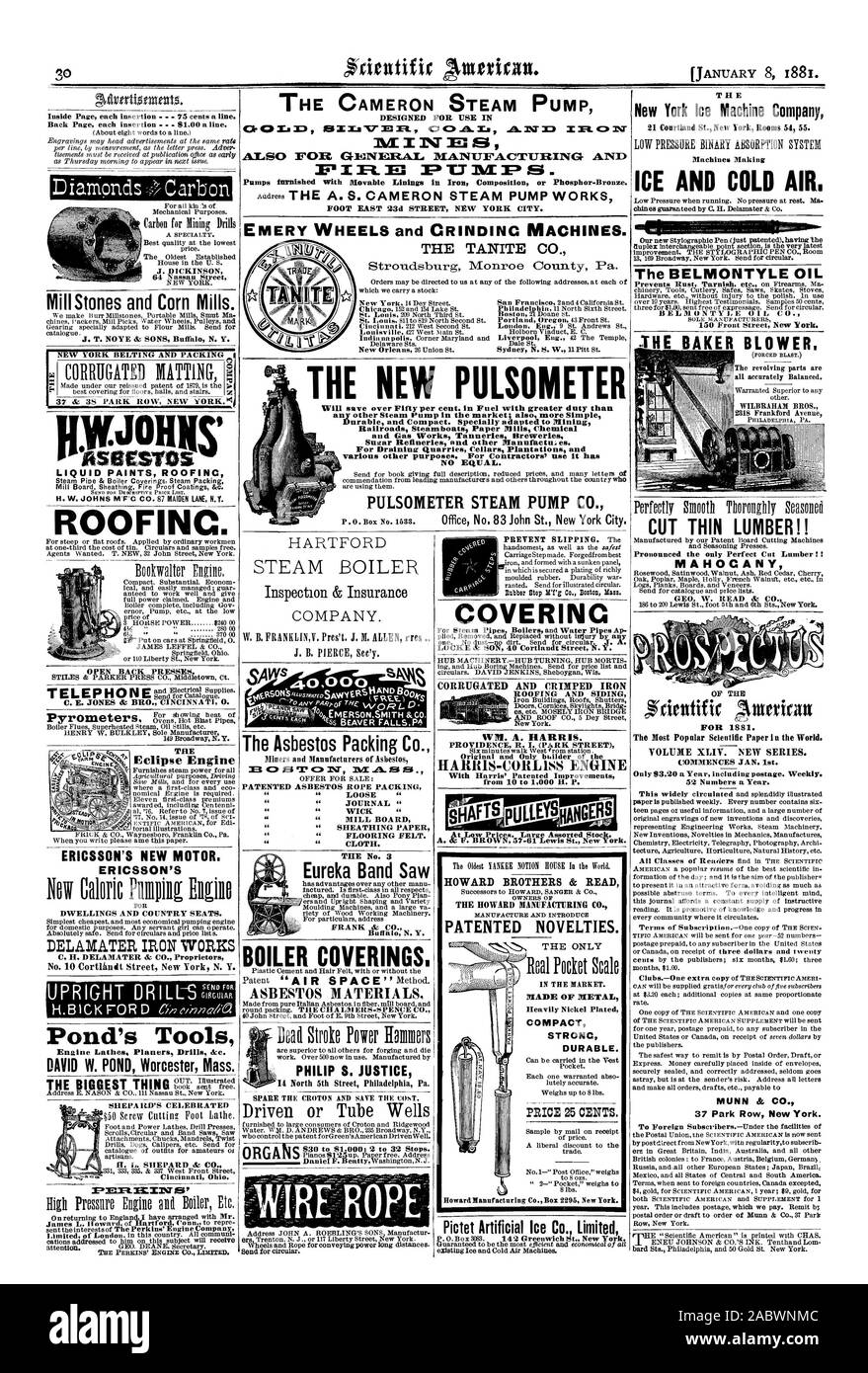 Conçu pour être utilisé dans les pompes ternie par des doublures dans la composition de fer ou Phosphor-Bronze. Le nouveau PULSOMETER vous permettra d'économiser plus de 50  %. Dans le carburant avec obligation plus importante que tout autre sur le marché de la pompe à vapeur ; als plus durable et simple Compact. Spécialement adaptés à l'exploitation minière Chemins Steamboats Papiers et produits chimiques Travaux Gaz Tanneries des raffineries de sucre et d'autres brasseries raccord spécifique fabriquant. es. Pour Drainina Caves CARRIÈRES DE PLANTATIONS ET DE LA POMPE À VAPEUR PULSOMETER CO. Le New York Machine à glace Machines Entreprise FAIRE DE LA GLACE ET DE L'AIR FROID LA SOUFFLANTE avec précision tous les BAKER équilibré. WILBRAHAM BROS. 2318 Banque D'Images