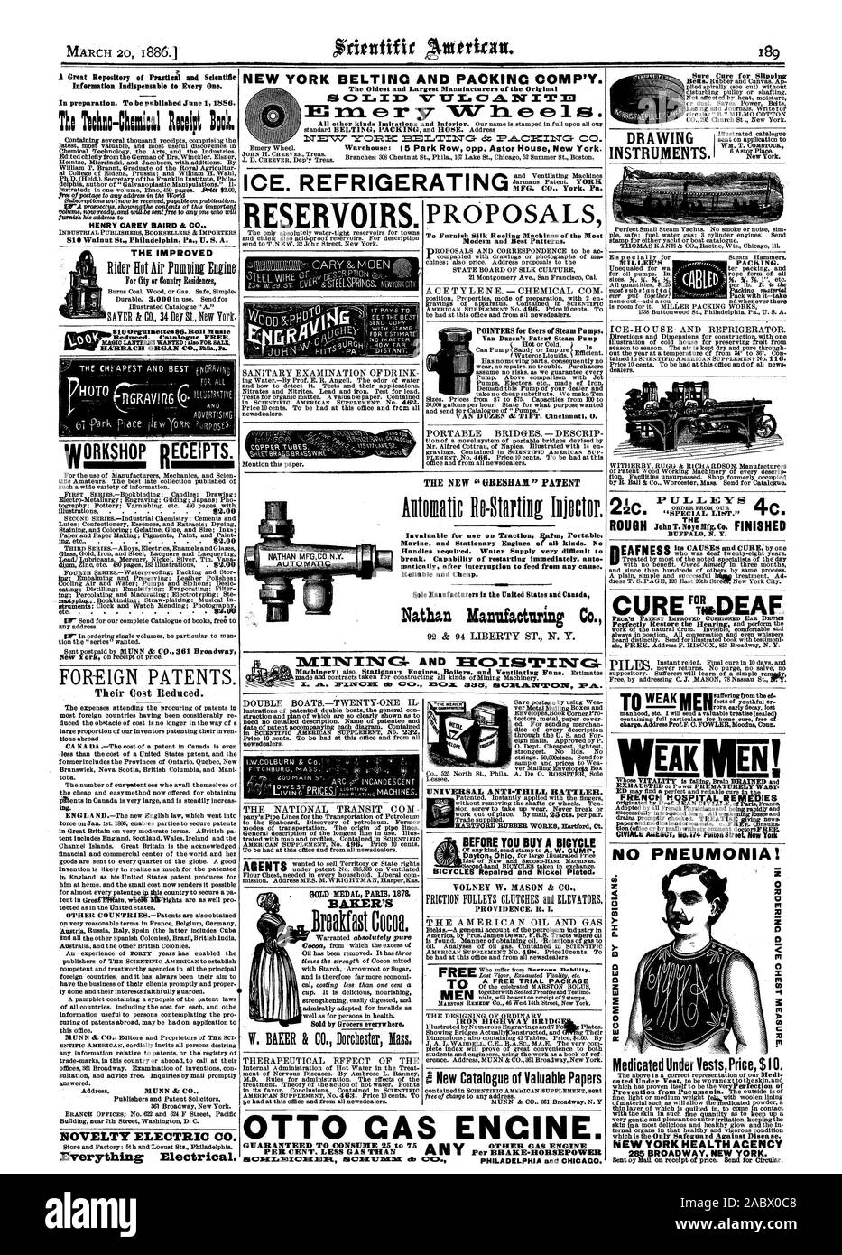 BELTINC PACKINC NEW YORK ET COMP'Y. Le plus ancien et le plus grand fabricant de l'Original REFRIGERATING MFG. CO. York Pa. grand répertoire de "pratiques et l'information scientifique indispensable à tous. En préparation. D'être publié le 1 juin 1886. Ticluo-Chimical36, 1ook. HENRY CAREY BAIRD & CO. 810 Noix de Philadelphie Pa. U. S. A. L'amélioration de la 010 Orgulnettes06.Roll ATELIER MUSIQUE DES REÇUS. .Mm1 =1 brevets étrangers. Leur coût réduit. Nouveauté ELECTRIC CO. tout électrique. lustrations breveté de bateaux double l'con struction et plan de qui sont si clairement montré qu'à Banque D'Images