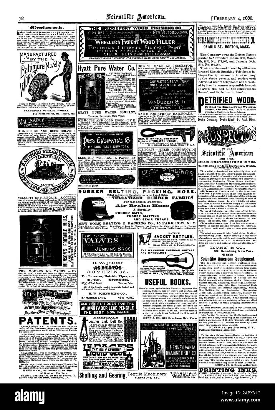 S RREINIG EITHOGEN «Wbvertitsernerrio PEINTURE SILICATE. Le ci-dessus sont des charges par ligne agate-environ 8 mots par ligne. Cet avis indique la largeur de la ligne et est situé dans l'agate type. Gravures may chef adver tisements au même taux par l'agate ligne par mesure que la lettre presse. Les publicités doivent être reçues au bureau de la publication dès jeudi matin ing pour apparaître dans le prochain numéro. Mill Distillery ou d'emballage peuvent se permettre d'être avec BALTIMORE NOVELTY WORKS 443 North Street Baltimore Md. glacière et réfrigérateur. Les directions et les dimensions pour la construction avec un Banque D'Images