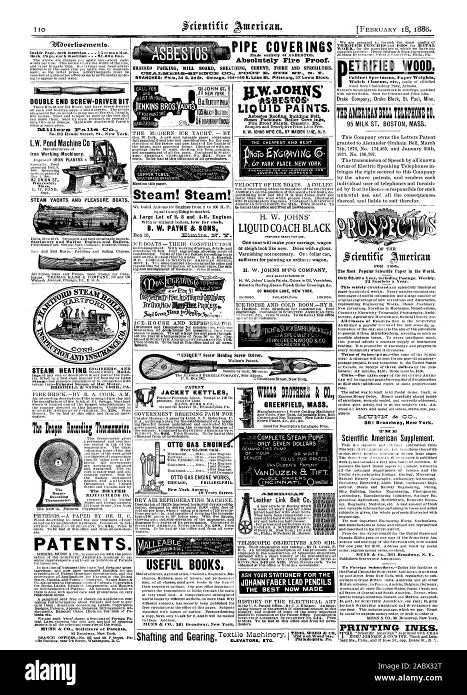 La vapeur ! La vapeur ! Société Drake Drake Block St. Paul Minn. yachts et bateaux de plaisance à vapeur. Le DRAPER MANUFACTURING CO. de brevets. Les peintures liquides. Chaudière à vapeur rankings Cove PARK ings 67 PLACENEW NEW YORK. Pour l'ensemble de la gravure d'ILLUSTRATION ET ENTRAÎNEUR liquides préparés pour l'utilisation NOIR LIT. H. W. JOHNS M'F'G COMPANY SEUL LES FABRICANTS DE L'amiante Chaudière & Steam-Pipe ing toit couvre-fenêtres. &O. Parler de ce document. Un vaste terrain de 2 3 et 4-H. B. Moteurs W. PAYNE & SONS. tlealers Veste BREVET OTTO BOUILLOIRES ENGIN MOTEUR À GAZ GAZ OTTO TRAVAILLE Agence de New York Livres utiles. ETRIFIED le bois. TH : ANI:Cig T ::3 : accordée à Banque D'Images