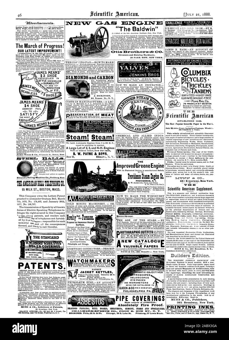 La Baldwin' ÉRIÉ CLEVELAND ENGINE WORKS & HARDWICK vapeur ! La vapeur ! Un vaste terrain de Z 3 et 4-H. B. Moteurs W. PAYNE & Sons c.. D'être avait à ce bureau et de tous les marchands de journaux. essaie par Watson Smith. Un rapport très complet sur les objets d'illustration de l'évolution avance et position actuelle du chemicalindustries illustré à la 629 630. 631. l'rice 10 cents ou 50 cents f ou la série. D'être avait à ce bureau et de tous les marchands de journaux. Les revêtements de tuyaux à des marchands de toutes les régions du pays. La prospection de diamants et de carbone pour les exercices d'exploitation minière a également pour toutes sortes de fins mécanique Banque D'Images