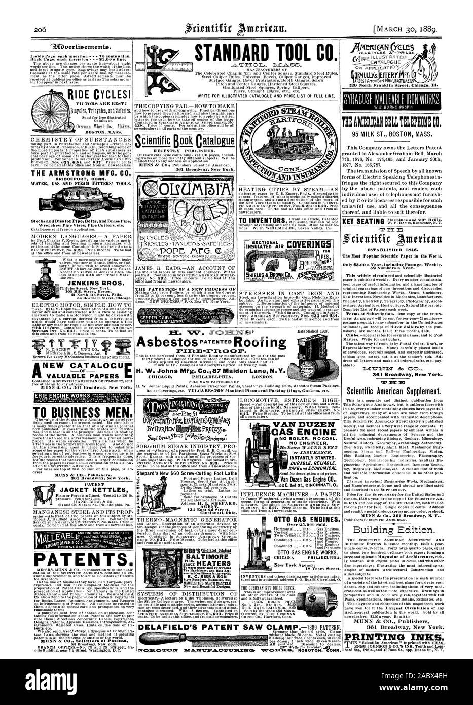 Outil STANDARD CO. ÉCRIRE POUR L'ILLUSTRATION DE CATALOGUE ET LISTE DE PRIX DE LIGNE COMPLÈTE. Les TITULAIRES D'UN NOUVEAU PROCESSUS DE f . k.ATAL.o6H7 Cincinnati Ohio de l'agent. BALTIMORE a récemment publié. 361 Broadway New York. 9.0Vertioements. Page intérieure. chaque insertion - 75 cents la ligne. Retour Page chaque insertion 81.00 une ligne. Les vainqueurs SONT LES MIEUX ARMSTRONG MFG. CO. BRIDGEPORT CONN. Langues Modernes UN DOCUMENT JENKINS BROS. 54 Dearborn Street Chicago. -CATALOCU À NOUVEAU DES DOCUMENTS DE VALEUR POUR LES HOMMES D'AFFAIRES. MUNN & CO Publishers 361 Broadway. New York. Veste BREVET MAIN BOUILLOIRES BURR & CO. LES BREVETS. RInyERIIMS EN COUPE Banque D'Images