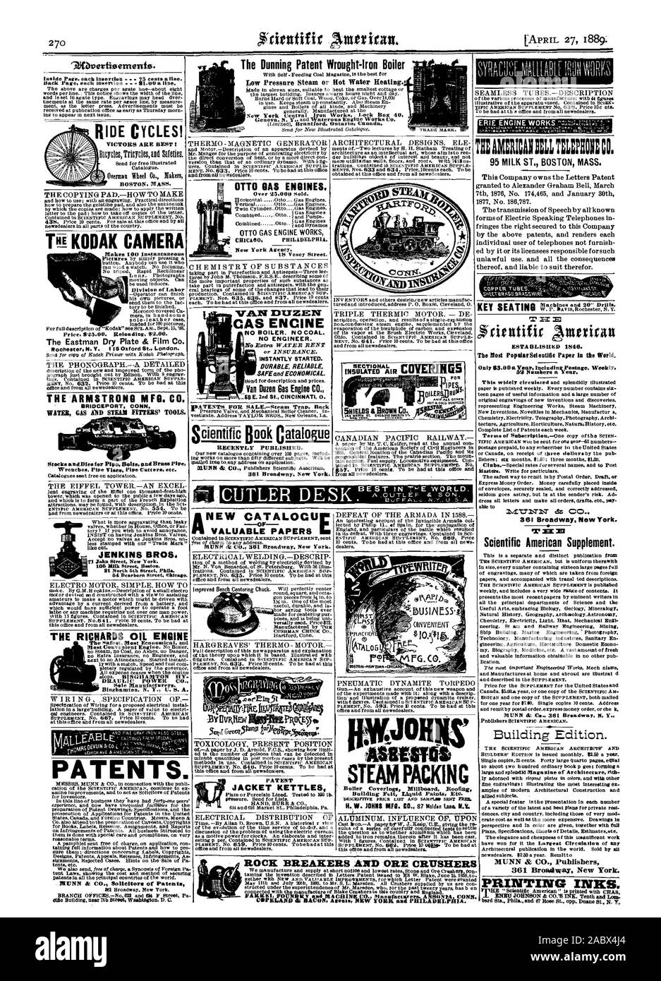100 permet la division du travail instantanée l'Eastman Dry Plate & Film Co. Rochester N. Y. 5 Londres Oxford St.. Le phonographe. L'ARMSTRONG MFG. CO. BRIDGEPORT CONN. Gaz de l'eau et de la vapeur d'outillage des monteurs. AudDles les stocks pour tuyau vis et tube de laiton JENKINS BROS Ti John Street New York. 53NN & CO. procureurs de brevets. Wbverfigiernents CYCLES IDE ! Vainqueurs sont meilleures ! BOSTON. La masse. Le tampon de copie.-COMMENT FAIRE DE L'APPAREIL PHOTO KODAK THi 1740 MOTEUR D'HUILE Fabricants unique Binghamton N. Y. U. S. A. DE NOUVEAUX DOCUMENTS DE VALEUR CATALOCU. SOUDURE À L'une descrip-toxicologie106104 présent Banque D'Images