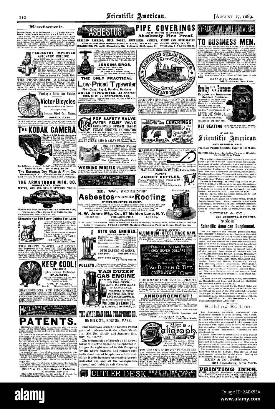 Les revêtements de tuyaux TIM SUIS:MUNI:IL TEPEN:C 95 ST de lait. Masse de Boston. Aucun cas ENCINE CHAUDIÈRE. NOCOAL. Aucun ingénieur. Démarré instantanément. Une douzaine de Van fiable moteur gaz Co. à l'épreuve du feu absolument. COInt.zi.TC33E21 451PEPTC CC =0. Fac)01' l'ESTI-K XV. Ir. La seule solution pratique Low-Priced Typewriter rapide de première classe du monde des affaires durables 44 MACHINE À ÉCRIRE le CCRVSI ters $10 ; 77 caractères $ 15. Soupape de sécurité POP À VAPEUR AMÉLIORÉE AMA GAGE À L'indicateur de l'Cushntan Brevet CUSHMAN Chuck Co. ; Hartford Connecticut JENKINS BROS. 71 John Street New York. Nord 21 5e S TRANSVERSAL" ET TOUS LES REVÊTEMENTS D'AIR ISOLÉ Banque D'Images