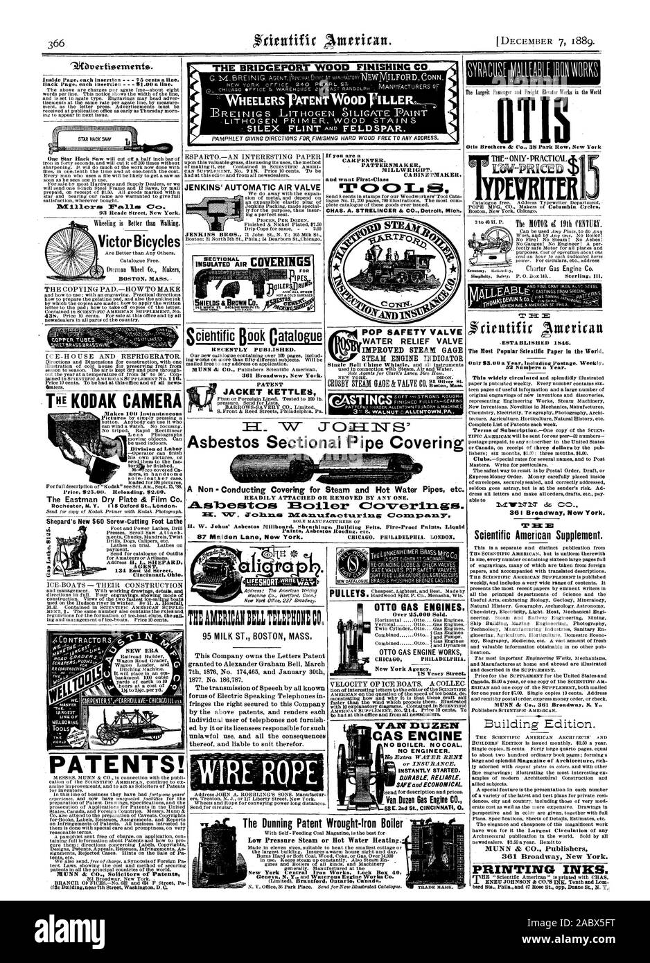 OTIS Otis Brothers Co. 38 Park Row New York fait LITRITEL 100 Division du travail instantanée l'Eastman Dry Plate & Film Co. Rochester N. Y. 5 Londres Oxford St.. 60 Screw-Cutting pied AGENT Tour 134 2e Rue de l'Est de Cincinnati. L'Ohio. Les brevets ! Buildingnear erne septième Street Washington D. 0. Bicyclettes Victor Masse Boston. Ibvertigsenteufs 3. Williarssi Familia ; CCS. WHEELERSTATENTWOODIILLE LITHOGEN PRIMER BOIS .14 une une nouvelle ère si vous êtes un charpentier . PATTERNMAK ER mécanicien d'ébéniste et souhaitez First-Class CHAS. A. STRELINDER & CO. Detroit Michigan LAIT 95 ST. Masse de Boston. En Coupe de l'amiante Banque D'Images