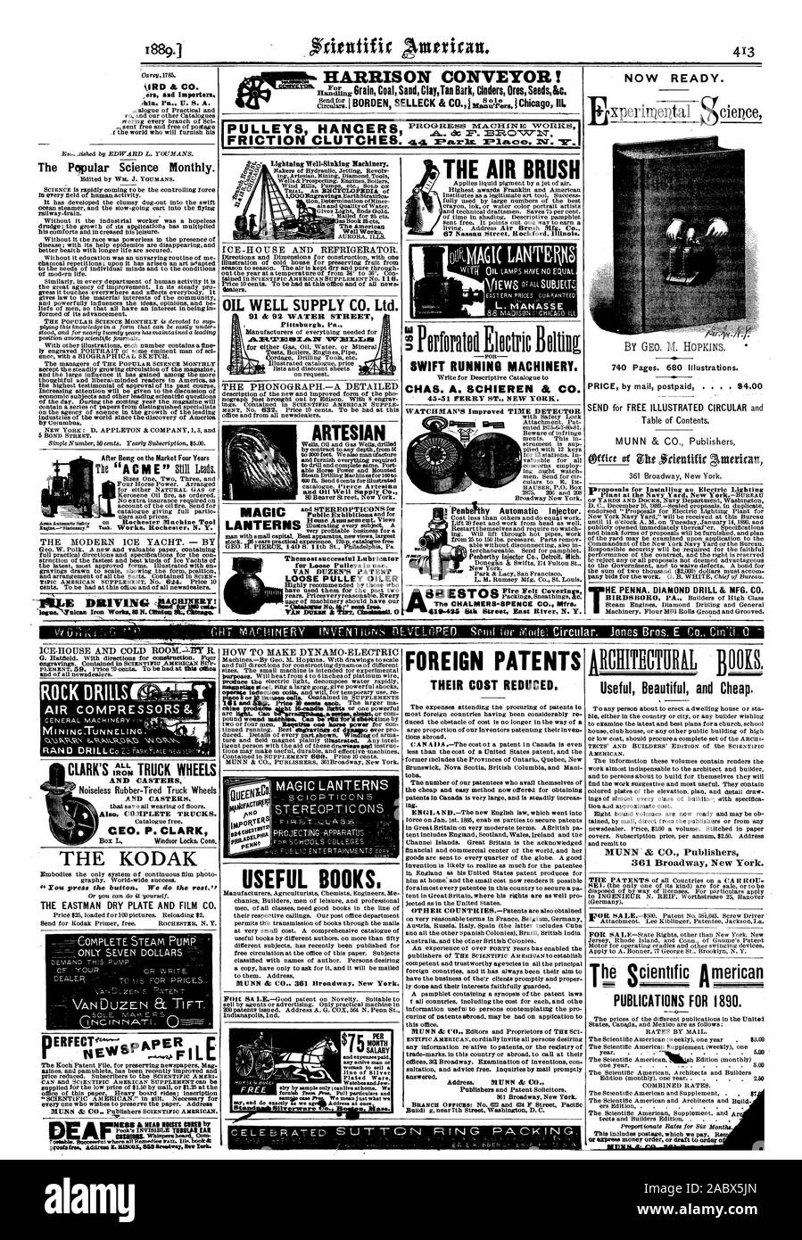 Le mensuel de vulgarisation scientifique. Resters. Themostsuccesstul VAN DUZEN Lubrificateur'S PATENT n° citsielrisr LUBRIFICATION DE LA POULIE FOLLE4kr' envoyé gratuitement. Puits artésien 91 & 92 RUE DE L'EAU Le CHALMERS-SPENCE CO. Fabricant. 48-404 ihek Street East River N. Y. L'AIR BRUSH AMAGI( LANTERG l'exécution rapide des machines. CHAS. A. AUTELBAS & CO. 43-51 rue Ferry. New York. Détecteur de temps de l'amélioration des OWRIE PenbeYthy onoa injecteur automatique. Penberthy Detroit Michigan injecteur Co. maintenant prêt. Convoyeur HARRISON ! Pour les poulies EMBRAYAGES À FRICTION DE CINTRES. 4.4. Paris. Pletc)a. N. C. Après avoir été sur le marché quatre ans- et de l'Éclair Banque D'Images