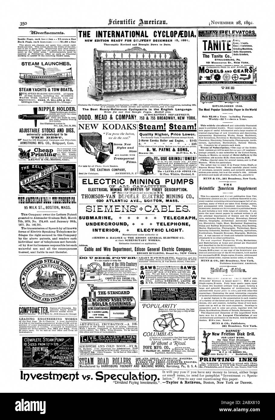 La pompe à vapeur seulement rédacteurs 3,00 $ Année y compris l'affranchissement. Numéros par An-52 hebdomadaire. MUNN & CO. 361 Broadway New York. 0 MUNN & CO. Broadway New York MUNN & CIE Éditeurs 361 Broadway New York. 9Abrertisements. À l'intérieur de chaque insertion Page 75 c. une ligne arrière Page chaque insertion $1.00 une ligne lance vapeur vapeur  = YACHTS & BATEAUX REMORQUE PORTE-tétine. STOCKS RÉGLABLE ET MEURT THAM:RICANIELLIL:01:CO. Lait 95 ST. Masse de Boston. Prix supérieur de qualité inférieure. B. W. PAYNE & SONS La CLEVELAND STONE CO. & Co. (Limited) Beaver Falls Pa. Z1 PAPE MFG. CO. Emery Emery Emery roues de meulage Pierres à aiguiser Banque D'Images La pompe à vapeur seulement rédacteurs 3,00 $ Année y compris l'affranchissement. Numéros par An-52 hebdomadaire. MUNN & CO. 361 Broadway New York. 0 MUNN & CO. Broadway New York MUNN & CIE Éditeurs 361 Broadway New York. 9Abrertisements. À l'intérieur de chaque insertion Page 75 c. une ligne arrière Page chaque insertion $1.00 une ligne lance vapeur vapeur  = YACHTS & BATEAUX REMORQUE PORTE-tétine. STOCKS RÉGLABLE ET MEURT THAM:RICANIELLIL:01:CO. Lait 95 ST. Masse de Boston. Prix supérieur de qualité inférieure. B. W. PAYNE & SONS La CLEVELAND STONE CO. & Co. (Limited) Beaver Falls Pa. Z1 PAPE MFG. CO. Emery Emery Emery roues de meulage Pierres à aiguiser Banque D'Images