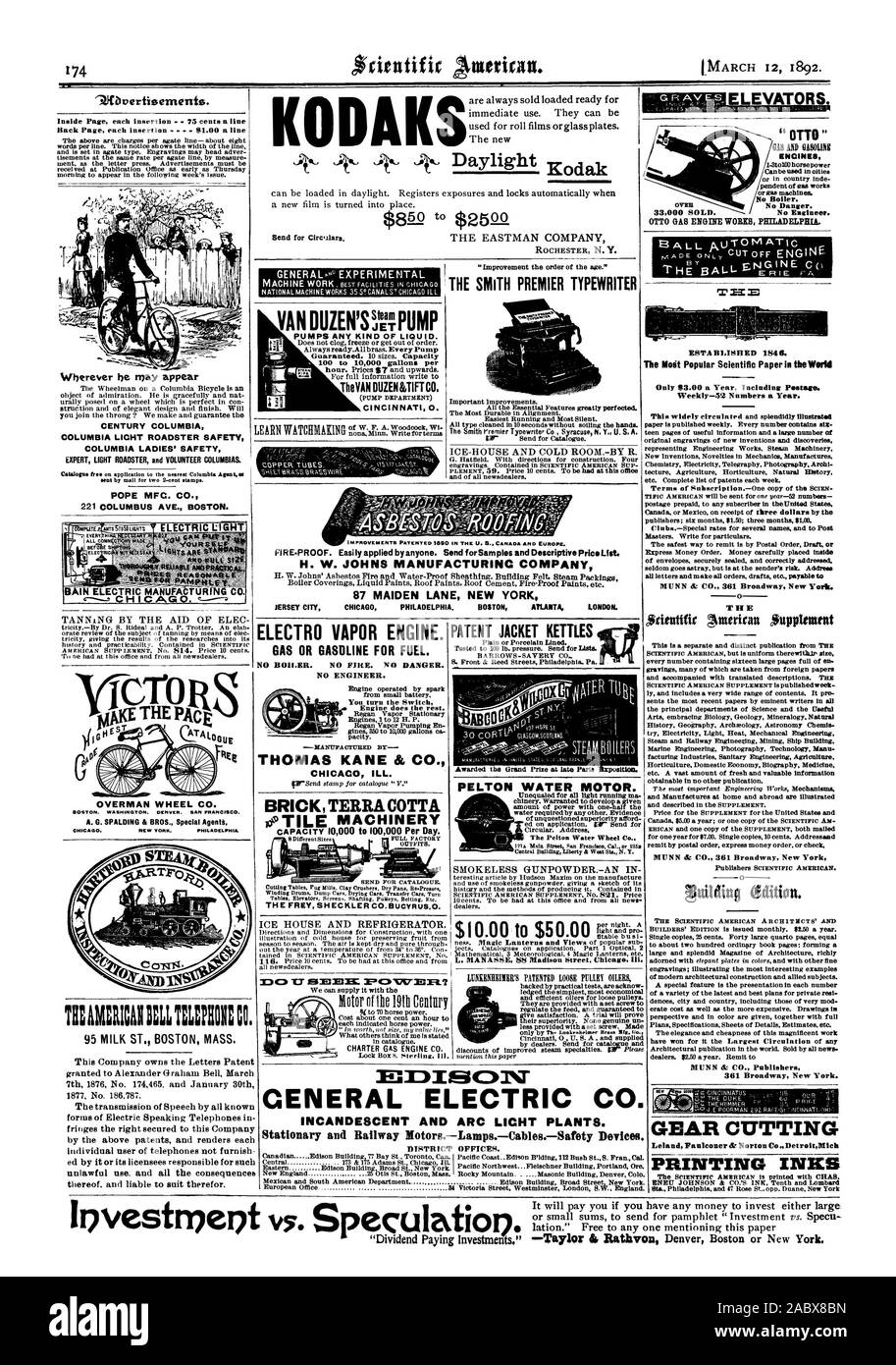 Général" TheVANDOZENteTIFTCO expérimental. CINCINNATI 0. Le PREMIER TYPEWRITER H. W. SMITH JOHNS MANUFACTURING COMPANY JERSEY CITY CHICAG Philadelphie. ATLANTA BOSTON LONDRES. Location de moteur à gaz, GENERAL ELECTRIC CO. ET ARC INCANDESCENT LIGHT PLANTES. Fer MotorsLampsCablesSafety stationnaire et appareils. Les bureaux de district. 9.0Vertireements. Partout où il peut apparaître siècle Colombie-Britannique Colombie-Britannique Colombie-Britannique SÉCURITÉ ROADSTER LICHT LADIES' SAFETY EXPERT ROADSTER LÉGER ET BÉNÉVOLES CHAÎNE COLUMBIA. Créé en 1846. Numéros par An-52 hebdomadaire. 361 Broadway New York. Les encres d'IMPRESSION DE COUPE DE PAPE MFC. 221 CO. Banque D'Images Général" TheVANDOZENteTIFTCO expérimental. CINCINNATI 0. Le PREMIER TYPEWRITER H. W. SMITH JOHNS MANUFACTURING COMPANY JERSEY CITY CHICAG Philadelphie. ATLANTA BOSTON LONDRES. Location de moteur à gaz, GENERAL ELECTRIC CO. ET ARC INCANDESCENT LIGHT PLANTES. Fer MotorsLampsCablesSafety stationnaire et appareils. Les bureaux de district. 9.0Vertireements. Partout où il peut apparaître siècle Colombie-Britannique Colombie-Britannique Colombie-Britannique SÉCURITÉ ROADSTER LICHT LADIES' SAFETY EXPERT ROADSTER LÉGER ET BÉNÉVOLES CHAÎNE COLUMBIA. Créé en 1846. Numéros par An-52 hebdomadaire. 361 Broadway New York. Les encres d'IMPRESSION DE COUPE DE PAPE MFC. 221 CO. Banque D'Images