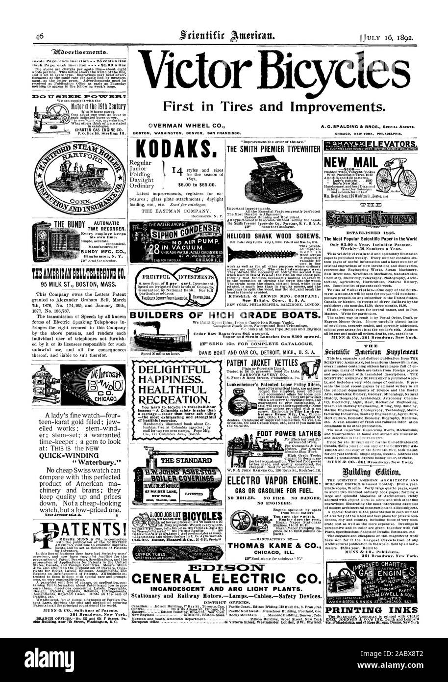 Ictor Première des vélos dans les pneus et d'améliorations. OVERMAN VOLANT CO. BOSTON WASHINGTON DENVER. SAN FRANCISCO. Les investissements fructueux KODAKS. tipENSER DANS.LE PREMIER MINISTRE M. VACUU SMITH MACHINE À ÉCRIRE HÉLICOÏDE SHANK vis à bois. RUSSELL & ERWIN MFG. COMPANY BUILDERS DE HICH CRADE BATEAUX. Délicieux bonheur. Des loisirs sains. leçons- Une sécurité de la Colombie-Britannique est plus sûr qu'un transport plus facile que l'ack-équitation -les plus exaltantes et strengthful sain de l'exercice. 9.1{bverti9ent. --  TIME RECORDER. -BUNDY MFG. CO. Til:SUIS:RICANEIMPEON:CO. Lait 95 ST. Masse de Boston. Enroulement rapide' ATENTS 'Waterbury. Banque D'Images