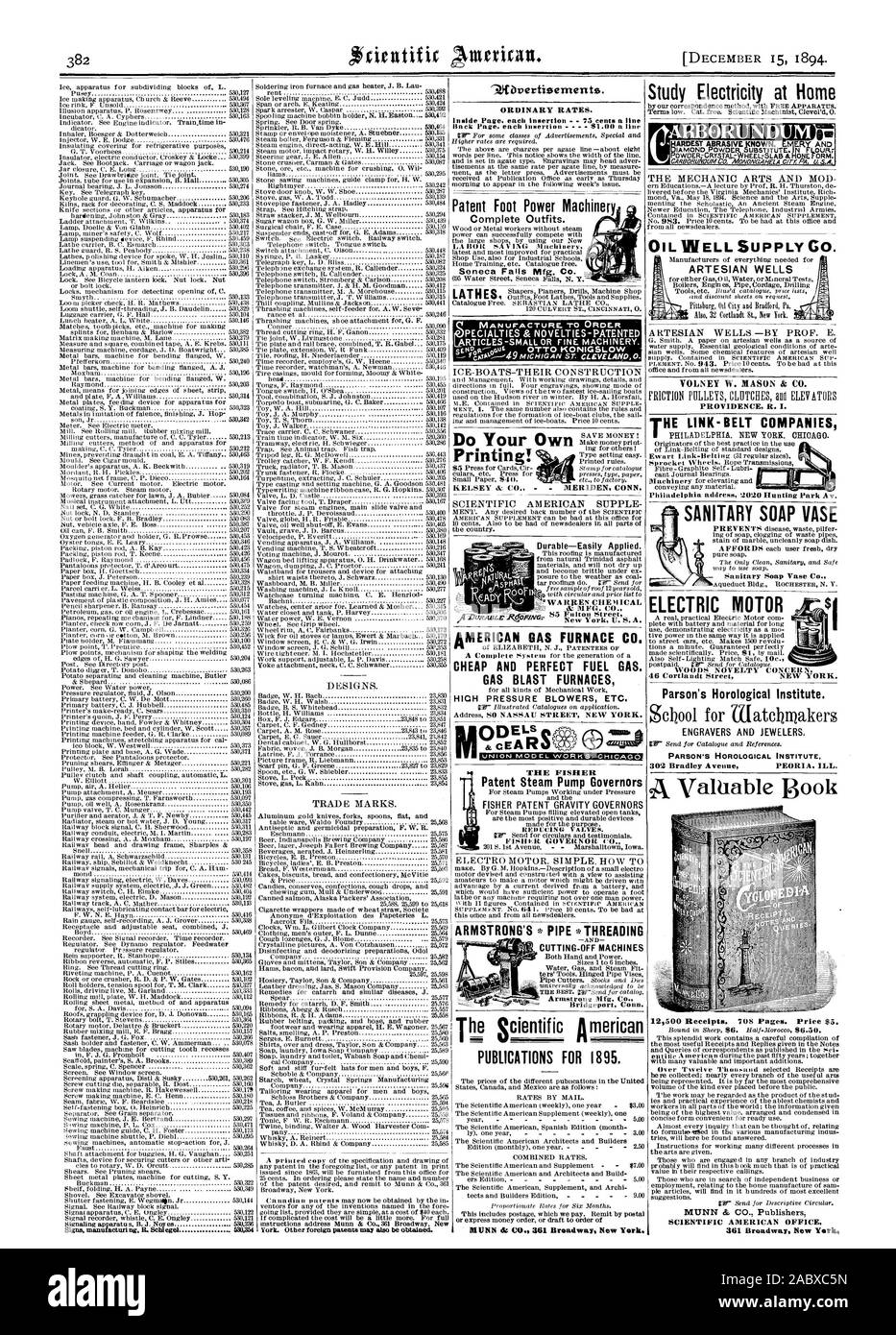 La fabrication des panneaux. IL Schlegel 530,354 1Pompe à vapeur brevet gouverneurs GOUVERNEUR FISHER c0. PUBLICATIONS pour 1895. ou express mandat ou traite à l'ordre d'étude de l'électricité à la maison et de l'huile de CARBORUNDUM SUPPLY CO. VASE SAVON SANITAIRE prévient la maladie de chiper des déchets de colmatage du savon tache de canalisations en uncleanly. savon savon pur. luau à utiliser du savon. Vase Savon sanitaires Co. designs. York- d'autres brevets étrangers peuvent aussi être obtenus. Les tarifs ordinaires. Page intérieure. Chaque Insertion - 75 100. une ligne d'alimentation Pied Brevets ARTICLES MACHINES À PETITES OU BIEN DES MACHINES. Faire votre impression Ow Banque D'Images