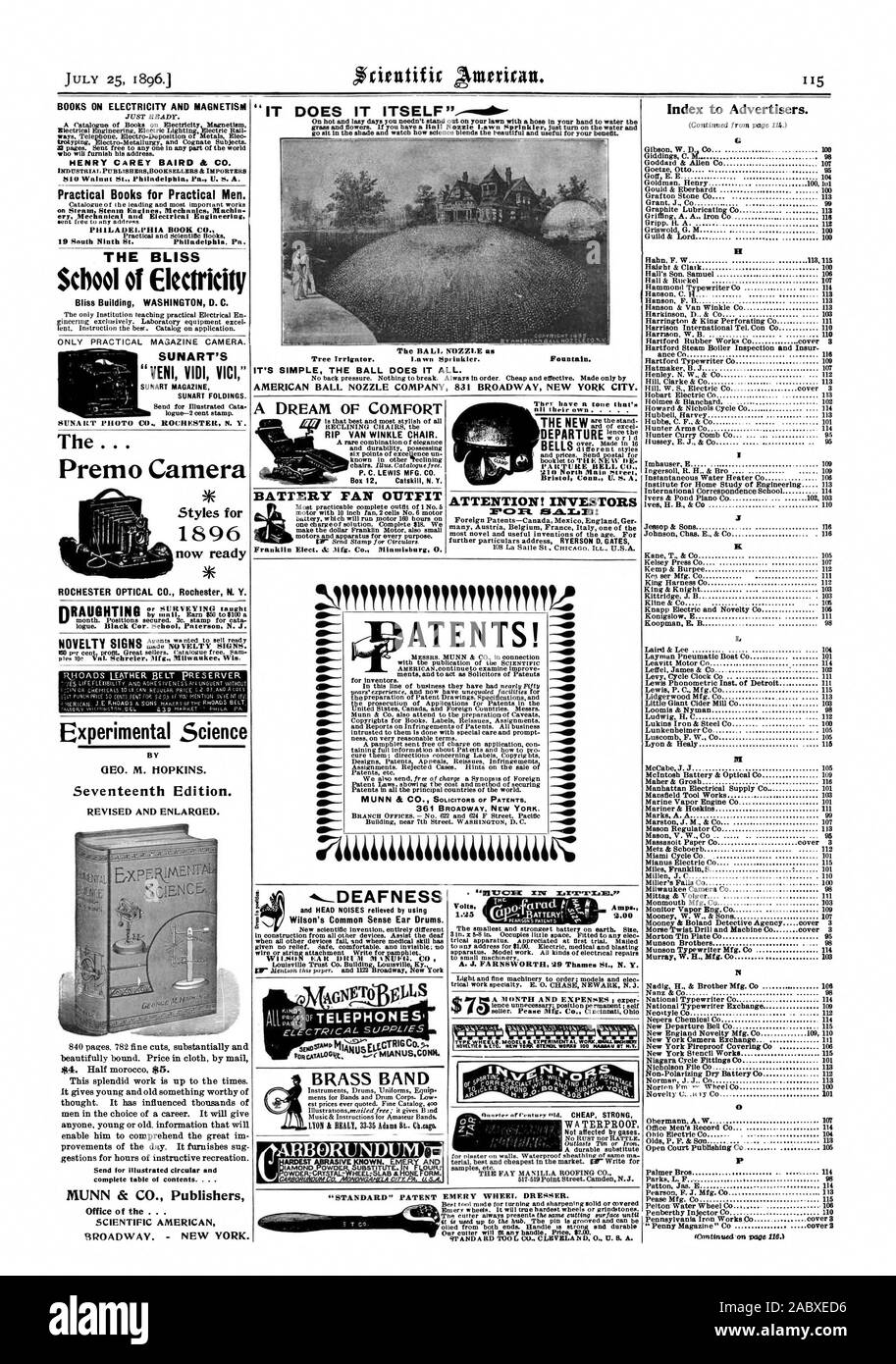 Il le fait lui-même l' BALI. Injecteur, comme c'est simple LA BALLE FAIT TOUT. AMERICAN BALL SOCIÉTÉ BUSE 831 BROADWAY NEW YORK CITY. RIP Van Winkle, président. P. C. LEWIS MFG. Boîte de 12 CO. N.Y. Catskill VENTILATEUR BATTERIE OUTFIT tous leur propre ATTENTION ! Les investisseurs des livres sur l'ÉLECTRICITÉ ET LE MAGNÉTISME HENRY cAREy BAIRD & Co. et PUBLISHERSBOOKSELLERS INDUSTRIELS IMPORTATEURS 510 Noix de Philadelphie Pa. U. u. A. Livres Pratiques pour hommes pratiques. sur les moteurs à vapeur Vapeur ery Machin Mécanique Mécanique et électrique et PHILADELPHIA BOOK CO. 19 Sud Neuvième Fleuve Philadelphie Pa. Le bâtiment Bliss BLISS Banque D'Images