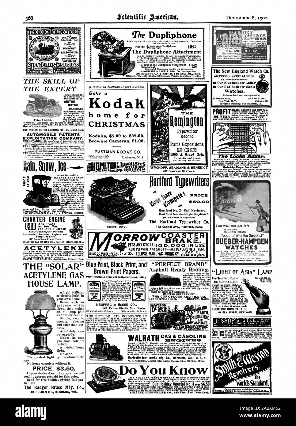 Le Dupliphone HAWTHORNE Accessoire & SHEBLE MFG. CO. Incorporated. La COMPÉTENCE DE L'expert n'est employé dans la construction de chaque partie de l'WINTQN MOTOR CARRIAGE Les meilleurs matériaux de construction et comme un résultat naturel est atteint. Beau et durable à la fin facile à utiliser économique à utiliser. Toutes les pièces interchangeables. Hydro-Carbon Système. La WINTON MOTOR CARRIAGE CO. Cleveland Ohio. Société d'EXPLOITATION DES BREVETS DE L'AUTOMOBILE. Cycles. L'examen des brevets de l'automobile. D'obtenir des capitaux pour le développement d'inventions. brevets. Des experts pour tester les moteurs et les automobiles. Des occasions de Banque D'Images