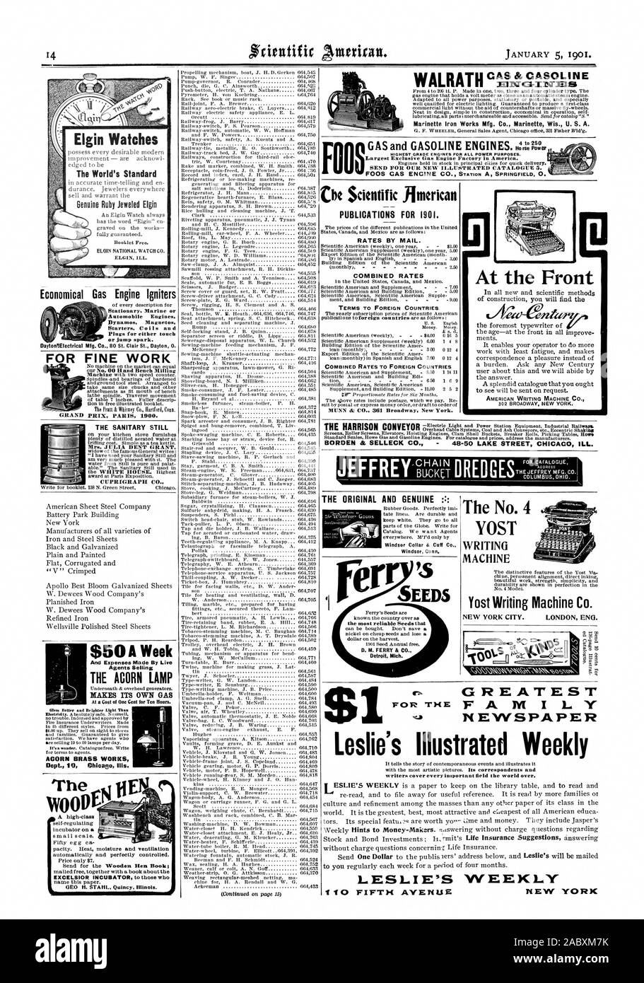 Montres Elgin La brochure Standard gratuitement. ELGIN ELGIN NATIONAL WATCH CO. MALADE. Moteur à gaz économique stationnaire. allumeurs Des moteurs automobiles ou marins magnétos Démarreurs Dynamos bobines et bougies pour toucher ou jump étincelle. Pour l'excellent travail PRIX PARIS 1900. Le GRAND ENCORE SANITAIRES Mme JULIA DENT GRANT CUPRIGRAPH NWITI-01 $50 par semaine et les dépenses faites par le Live PREND SA PROPRE LAMPE ACORN ACORN GAZ BRASS WORKS Dept. 10 Chicag maux. Un high-class auto-réglementer à petite échelle. automatiquement et parfaitement contrôlés. envoyé gratuitement avec un livre sur le nom de ce document. PUBLICATIONS POUR Banque D'Images