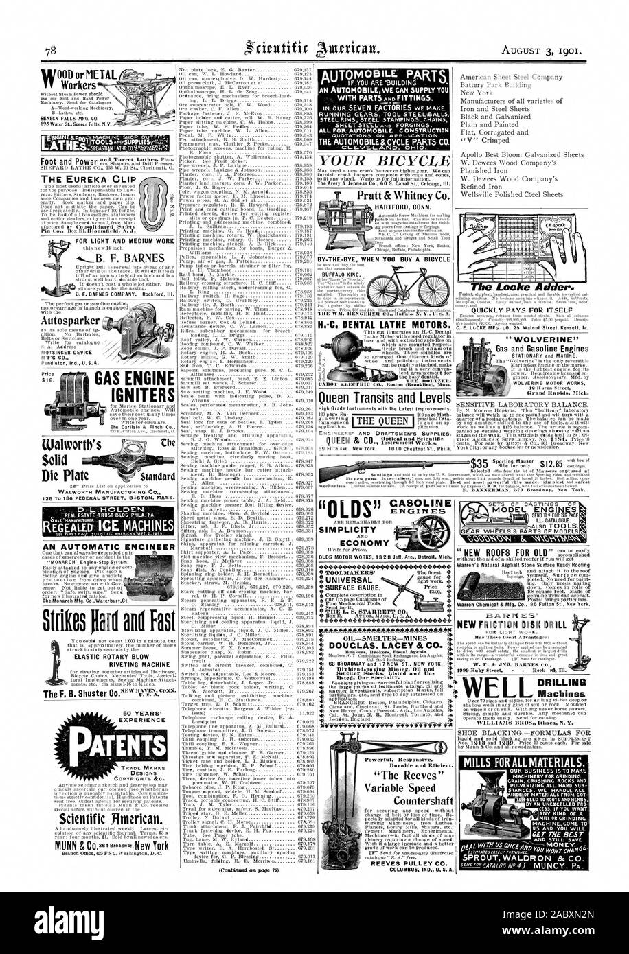 IniUT°M0BILE. L'exécution de certaines parties de l'outil Rapports STE EL BALLS POUR TOUS-automobile. Devis de construction sur APP 1-1 +CATI SUR. L'AUTOMOBILE PARTS CO. CYCLE & OL-sE-1--AkINID l'Ohio. Votre location l'Avery & Jenness Co. 60 S. Canal St Chicag Ill. Pratt & Whitney Co. par-LE-BYE QUAND VOUS ACHETEZ UN VÉLO Reine Transits et moteurs de l'économie aux niveaux de simplicité-huile-FONDERIE MINES DOUCLAS. LACEY & Co FitfWirS4Willt VM4' +'Wiir4 4W1 -la-TTOOLSAND UPPLIESE^57414 POUR UN TRAVAIL LÉGER ET MOYEN F. BARNES Autosparker ALLUMEURS MOTEUR GAZ : 18 $. Une solide frappe ingénieur automatique et rapide Mfg COUP ROTATIF ÉLASTIQUE Banque D'Images