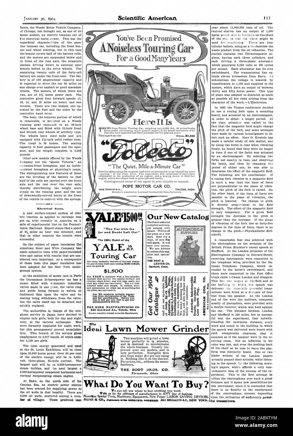 Vous avez été engagé pour une GoodYlanyYears ici c'est le PAPE MOTOR CAR CO. '1500' notre nouveau catalogue la presse dans un peu le POST & LESTER CO. Hartford Connecticut ful. tranamittera La voiture avec le pot et doute Out' Le modèle 1904 de la somme de 1500 953 Oakwood Av. La racine d'ohi Toled BROS. Co Plxmoutl.t. Ohi Que voulez-vous acheter ?, Scientific American, 1904-01-30 Banque D'Images Vous avez été engagé pour une GoodYlanyYears ici c'est le PAPE MOTOR CAR CO. '1500' notre nouveau catalogue la presse dans un peu le POST & LESTER CO. Hartford Connecticut ful. tranamittera La voiture avec le pot et doute Out' Le modèle 1904 de la somme de 1500 953 Oakwood Av. La racine d'ohi Toled BROS. Co Plxmoutl.t. Ohi Que voulez-vous acheter ?, Scientific American, 1904-01-30 Banque D'Images