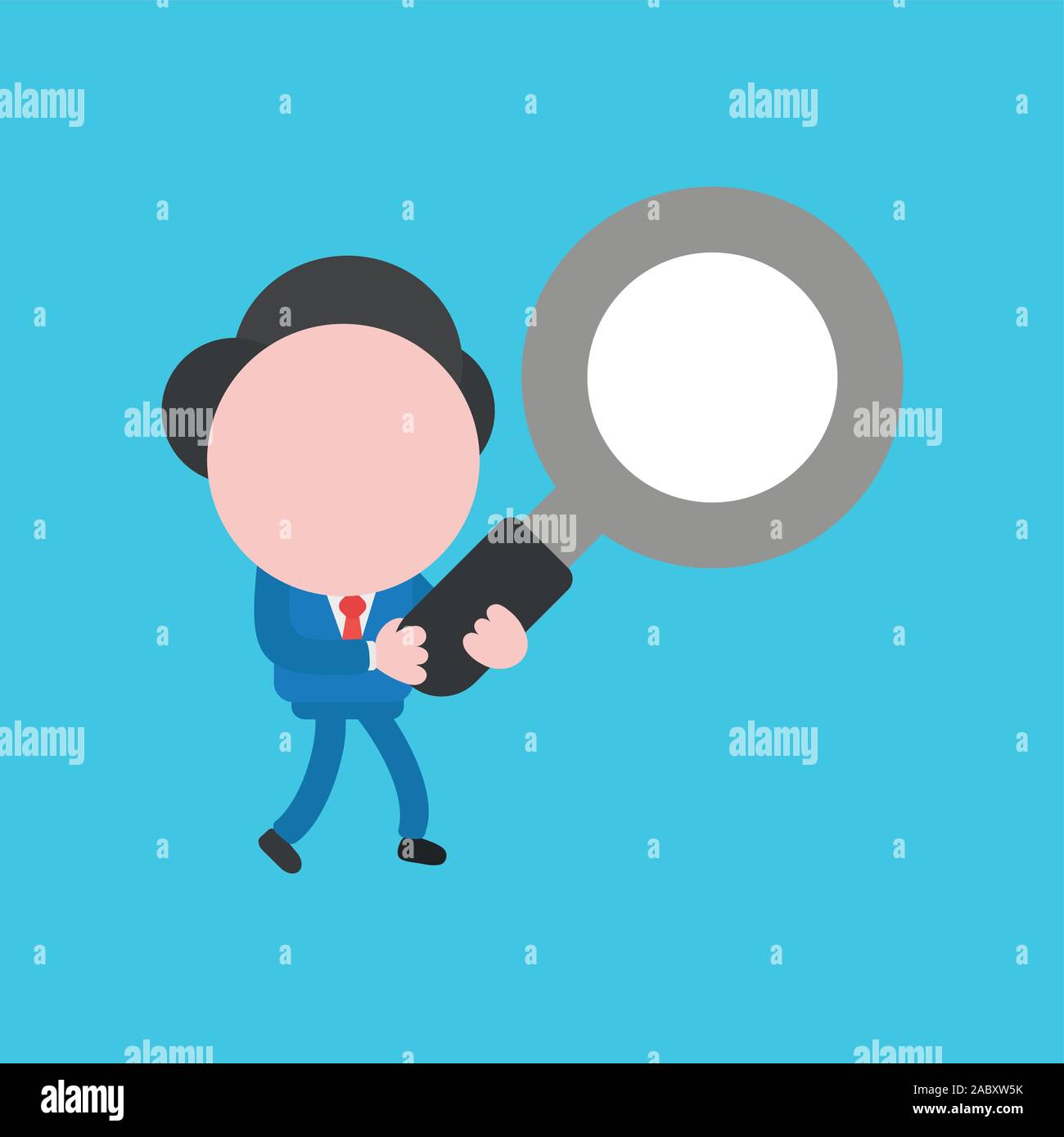 Illustration Vecteur De Caracteres Sans Visage Businessman Holding Magnifying Glass Marcher Sur Un Fond De Couleur Bleu Image Vectorielle Stock Alamy Illustration Vecteur De Caracteres Sans Visage Businessman Holding Magnifying Glass Marcher Sur Un Fond De Couleur Bleu Image Vectorielle Stock Alamy