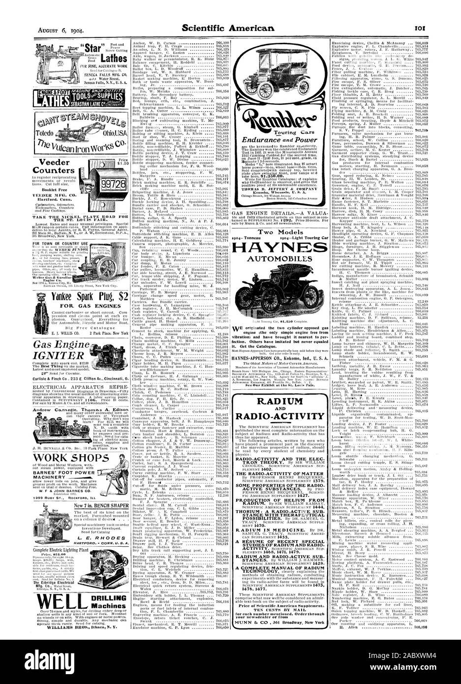Pour une ville OU UN PAYS UTILISER Andrew Carnegie Thomas A. Edison ATELIERS BARNES' MACHINES D'ALIMENTATION PIED L. E. RHODES WEL WILLIAMS BROS. Ithaca N. Y. le seul moteur moteur simple exempt de vibration) et l'avons le plus proche de par elle. Obtenir le catalogue. Le RADIUM ET LA RADIO-ACTIVITÉ DE RADIO-ACTIVITÉ ET DE L'ELEC LA RADIO-ACTIVITÉ DE LA MATIÈRE QUELQUES PROPRIÉTÉS DE LA PRODUCTION RADIO DE L'HÉLIUM À PARTIR DE THORIUM : UNE RADIO-ACTIVE SOUS LA POSITION AVEC UNE THÉRAPEUTIQUE RÉCENTE DE REPRENDRE DES ÉTUDES SPÉCIALES DE RADIUM RADIUM ET DE RADIO ET RADIO-ACTIVE SOUS UN MANUEL COMPLET DE RADIUM 1476 1477. 10 C. Par la poste pour chaque numéro Banque D'Images