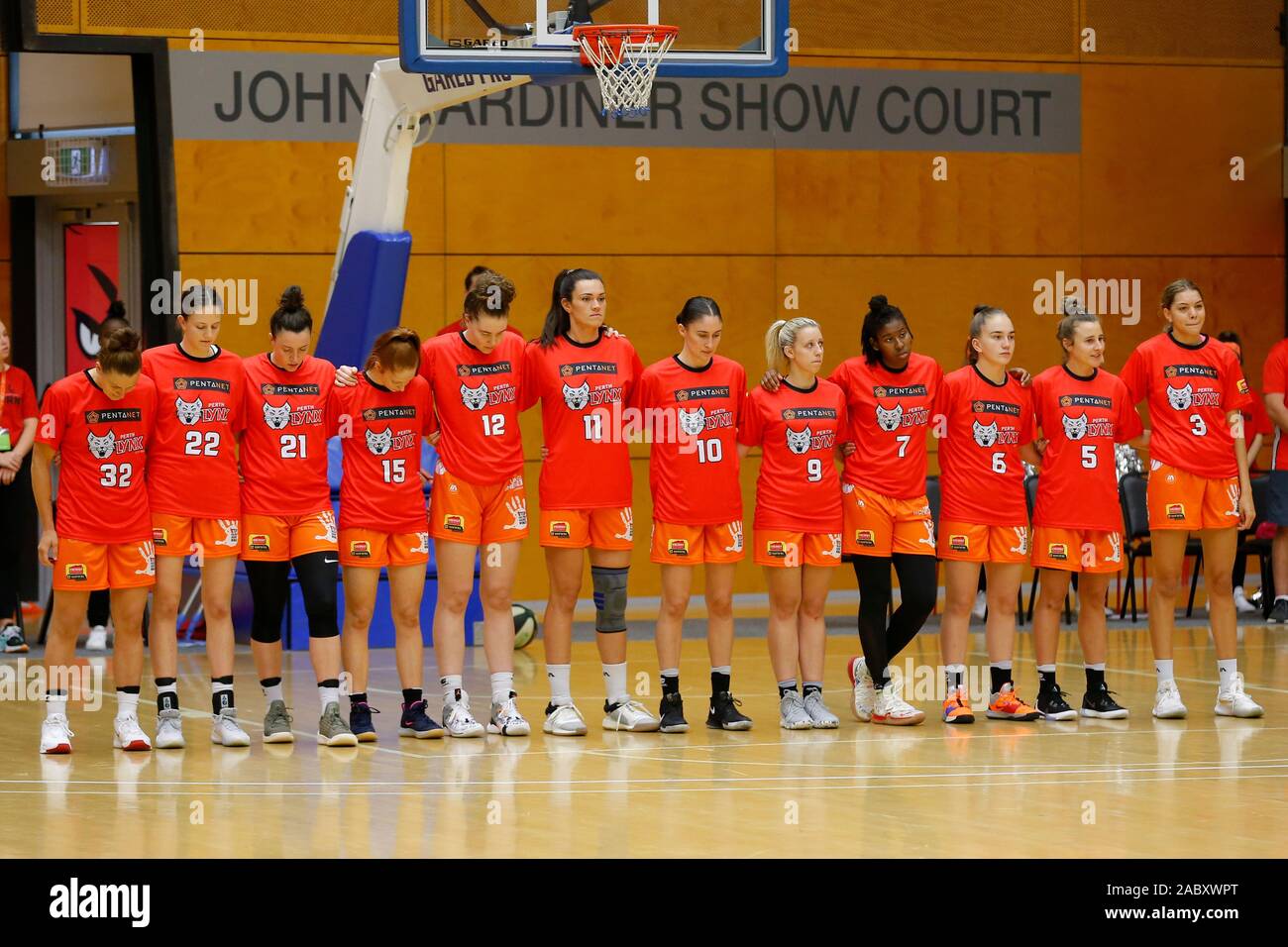 Perth, Australie. 29 novembre 2019 ; Bendat Centre de basket-ball, Perth,  Australie occidentale, Australie ; Women's National Basketball League  Australie, Perth Lynx contre Flyers Southside ; Mercedes Russell de la rive  sud