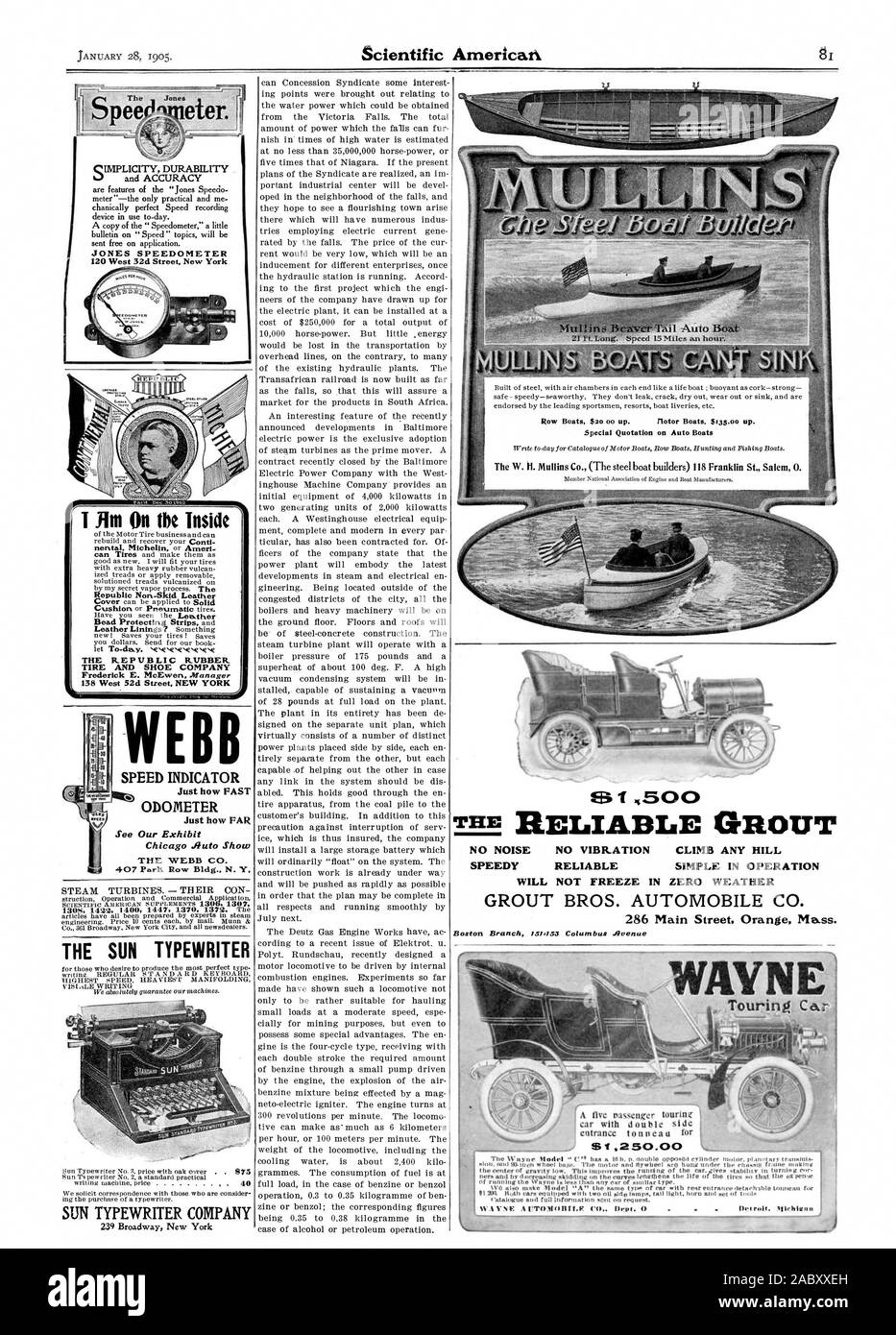 Pneu ET SHOE COMPANY TURBINES À VAPEUR. Leur CON LE SOLEIL SUN MACHINE À ÉCRIRE TYPEWRITER COMPANY ED INDICATEUR VITESSE ODOMÈTRE juste comment rapidement à quel point voir notre exposition iluto Chicago montrent le WEBB CO. n Aut Chaloupes 20 oo. Bateaux à moteur. $135.00 Spécial U. Pour bien sur les bateaux Auto W. Ii. Mullins Co. (les constructeurs de bateaux en acier) 8, Rue Franklin Salem 0. 5 0 0 PAS DE BRUIT PAS DE VIBRATION MONTER UNE COLLINE À L'OPÉRATION SIMPLE FIABLE RAPIDE NE GÈLE EN TEMPS ZÉRO GROUT BROS. 286, rue Main AUTOMOBILE CO. Messe Orange entrée WAYNE tonneau pour SI .250,00 1 WA'N E UNE ITT0310IILE ( à l'ourlet. 0 DEO FPI. Il Banque D'Images Pneu ET SHOE COMPANY TURBINES À VAPEUR. Leur CON LE SOLEIL SUN MACHINE À ÉCRIRE TYPEWRITER COMPANY ED INDICATEUR VITESSE ODOMÈTRE juste comment rapidement à quel point voir notre exposition iluto Chicago montrent le WEBB CO. n Aut Chaloupes 20 oo. Bateaux à moteur. $135.00 Spécial U. Pour bien sur les bateaux Auto W. Ii. Mullins Co. (les constructeurs de bateaux en acier) 8, Rue Franklin Salem 0. 5 0 0 PAS DE BRUIT PAS DE VIBRATION MONTER UNE COLLINE À L'OPÉRATION SIMPLE FIABLE RAPIDE NE GÈLE EN TEMPS ZÉRO GROUT BROS. 286, rue Main AUTOMOBILE CO. Messe Orange entrée WAYNE tonneau pour SI .250,00 1 WA'N E UNE ITT0310IILE ( à l'ourlet. 0 DEO FPI. Il Banque D'Images