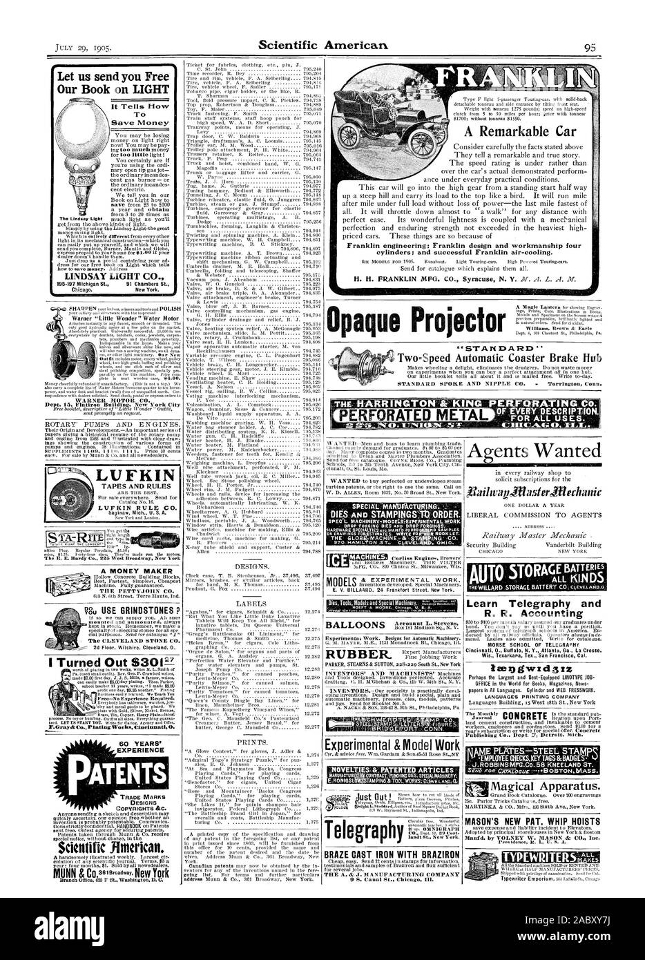 Franklin Franklin ; ingénierie et conception fabrication quatre cylindres ; et de refroidissement de l'air Franklin réussie. Projecteur Opaque s.rANDARD' Deux =automatique Vitesse moyeu de frein Coaster de viERY braser télégraphie BALLONS DESCRIPTION FONTE AVEC BRAZIRON LA A. & J. MANUFACTURING COMPANY 9 S. Canal St Chicag Ill. ailwagilasteallechanw Apprendre la télégraphie et R. R. L'ÉCOLE DE LA TÉLÉGRAPHIE MORSE Comptables Cincinnati 0. Buffal N. Y. Atlanta GA La Crosse. iseogwzdszz LANGUES OFFICIELLES DANS LE DOMAINE DE L'IMPRESSION F.Hray& Co. travaille Placage Cincinnati O. LUFKIN Saginaw Michigan États-unis RÈGLE CO. A. UN ARGENT BOUILLOIRE LA PETTYJOHN le CO. Banque D'Images