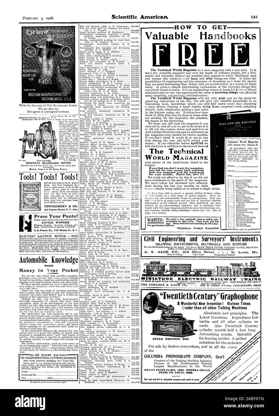 Comment obtenir BRENNAN ROTOR STANDARD Outils ! Outils ! Outils ! Moteur électrique de lancer. - La connaissance de l'automobile de l'argent dans votre poche REMPLIR À LA POSTE DE DÉCOUPE.JOUR OU MONTGOMERY & CO. 105 Fulton Street N. Y. City Press votre pantalon ! Peu étonnant G. E. Proctor Co. 140 Nassau St. N. Y. Si vous trouvez que vous ne voulez pas le magazine le magazine et le livre à la main pour vos problèmes. C'est juste n'est-ce pas ? Scriptions dans cette ville. Travail facile et gros salaire. De nombreux procureurs gagnent $6,00 par jour. Pour détails techniques adresse WORLD MAGAZINE guides précieux Le monde technique Btp MAGAZINE Banque D'Images Comment obtenir BRENNAN ROTOR STANDARD Outils ! Outils ! Outils ! Moteur électrique de lancer. - La connaissance de l'automobile de l'argent dans votre poche REMPLIR À LA POSTE DE DÉCOUPE.JOUR OU MONTGOMERY & CO. 105 Fulton Street N. Y. City Press votre pantalon ! Peu étonnant G. E. Proctor Co. 140 Nassau St. N. Y. Si vous trouvez que vous ne voulez pas le magazine le magazine et le livre à la main pour vos problèmes. C'est juste n'est-ce pas ? Scriptions dans cette ville. Travail facile et gros salaire. De nombreux procureurs gagnent $6,00 par jour. Pour détails techniques adresse WORLD MAGAZINE guides précieux Le monde technique Btp MAGAZINE Banque D'Images