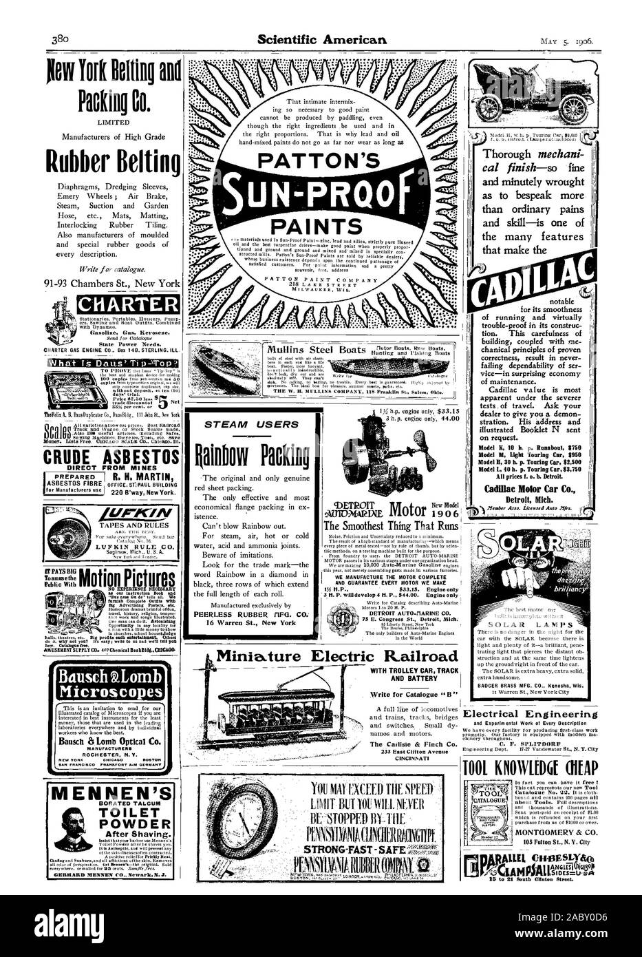 New York faible et de courroies en caoutchouc Beltin Packing Co. Limited Patton, ONU-PREUVE LES PEINTURES MILWAUKEE WIS. et quant à forgé minutieusement témoignent de plus de douleurs ordinaires les nombreuses fonctionnalités le ▪ . m Mullins acier . - Je NOUS FABRIQUONS LE MOTEUR COMPLET ET GARANTIE CHAQUE MOTEUR NOUS FAIRE 1 % H.P. 33,15 $. Le moteur qu'un dRabpat "Moteur de la chose la plus douce qui s'exécute de Fer Électrique Miniature . : Essence Kérosène Gaz Charte. Le pouvoir de l'État a besoin. De l'argent. De listes. CEICAGO SCALE CO Chicago. Il]. L'AMIANTE BRUT DIRECTEMENT À PARTIR DE BANDES ET DES RÈGLES DES MINES DANS Cdtdlog. Id. remarquable par sa douceur de fonctionnement et Banque D'Images