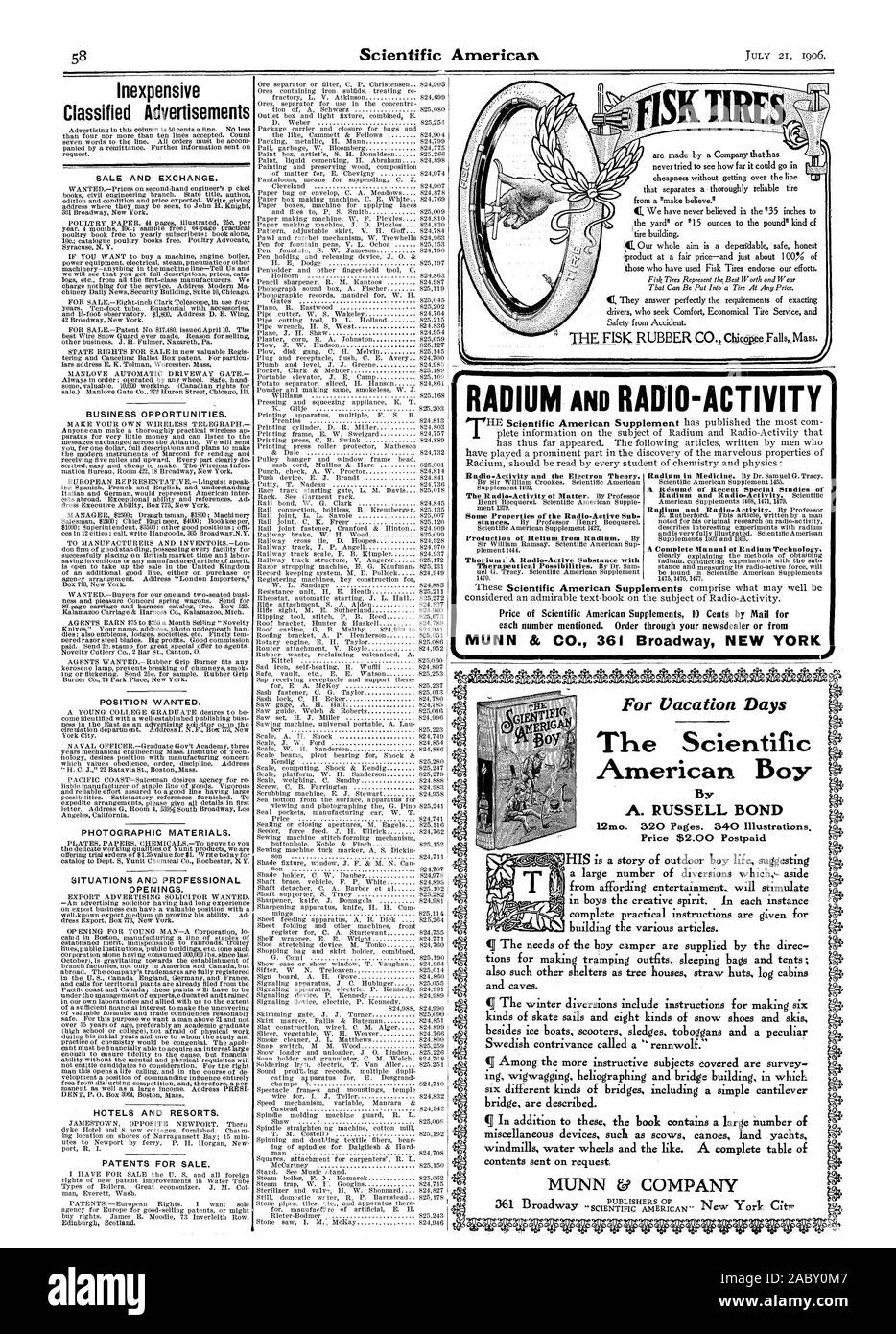 Sont réalisés par une entreprise qui n'a à partir d'un 'faire croire." 41 Nous n'avons jamais cru en la '35 pouces à 41. Notre but est une sécurité fiable (Lproduct honnête à un prix juste - et à peu près 100 % de ceux qui ont utilisé les pneus Fisk approuver nos efforts. Fisk pneumatiques représentent le meilleur d'une valeur et d'usure qui peuvent être mis dans un pneu Al n'importe quel prix. Les conducteurs qui recherchent le confort et la sécurité des pneus économiques d'un accident. Radio-Activity et la théorie des électrons d'un curriculum vitae6 des récentes études spéciales d'un manuel complet de la technologie ot Radium : Scientific American Compléments alimentaires 10 cents par mail pour chaque numéro Banque D'Images