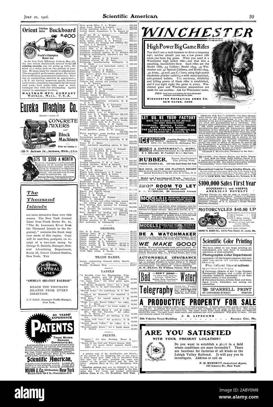 Imprime des étiquettes. Écrire POUR ESTIMER SUR N'IMPORTE QUEL ARTICLE QUE VOUS VOULEZ FABRIQUER. Emboutis. EXPER MODÈLES. Travail . Pour écrire le livret gratuit MACHINE À PROXIMITÉ & STAMPING .00. HBenlIton 970 Cleveland St 0. Modèles et le travail expérimental. Vieux CAOUTCHOUC PLATINE OR ARGENT ET ACHETÉ SHOP CHAMBRE À LOUER ENTIÈREMENT MACHINE SHOP ÊTRE UN horloger nous prendre de bonnes assurances automobile Wald 60 ANS D'EXPÉRIENCE DES BREVETS MARQUES, DESSINS INDUSTRIELS DROITS D'AUTEUR &O. Jintericatt scientifique. Le New York Central Lines 'AMERICA'S GREATEST RAILROAD' $75 à $200 par mois LrrIT Buckboard Orient' de 400 M X 420 Bloc de béton Machines N Banque D'Images