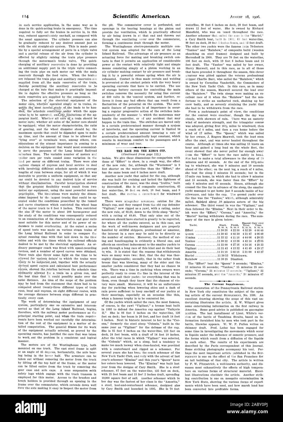 Scientific American dans chaque service d'application de la même manière que se fait en thc de frein à action rapide en cas d'urgence. Le temps nécessaire pour bien définir les freins de service n'est ainsi réduite d'environ la moitié par rapport à l'appareil habituel. Le cylindre pression peut également être progressivement réduit de tout montant désiré, tout comme avec l'ancien système d'air linéaire. Ceci est rendu possi ble par un arrangement spécial de ports dans une chambre triple et d'un déblocage partiel de l'air du cylindre est effectuée en soulevant légèrement la pression du tuyau à travers la valve de frein du, faisant valoir. L'un rapide Banque D'Images