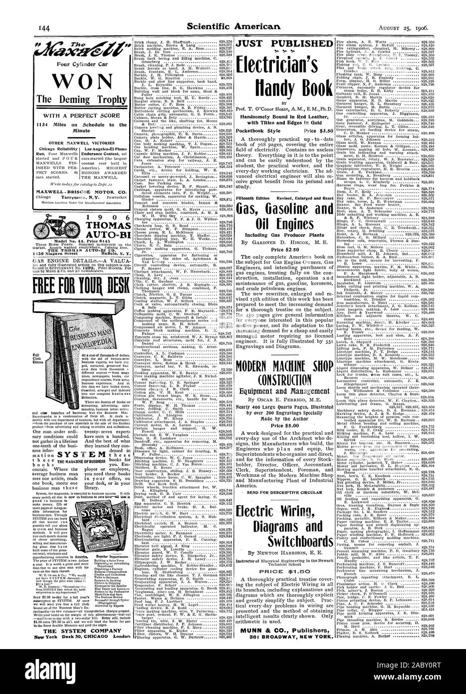 La traction des roues motrices annexe pour W. Etendoir G. R. Carr de compteurs d'électricité 828596 A. Baumann 828371 lumière arc électrode F. J. Gerard 828544 porte Ascenseur B. Lovette 828558 garde Ascenseur W. P. Conolly 828385 Dispositif de sécurité Ascenseur E. Dunkerley Jr 828307 lene H. Stoltenberg 828867 et la fermeture de l'enveloppe comme T. J. Gorman 828847 MAXWELL -BRISCOE MOTOR  CO. THOMAS AUTO =Modèle BI n° 44 : 8145 LE TRONA S AUTO- CO. 1450 rue Niagara Buffal N. Y. GRATUIT POUR VOTRE BUREAU à un coût complet de milliers de dollars. Edition des experts nous avons pcii ped. extrait. conservé les données bus ness Banque D'Images