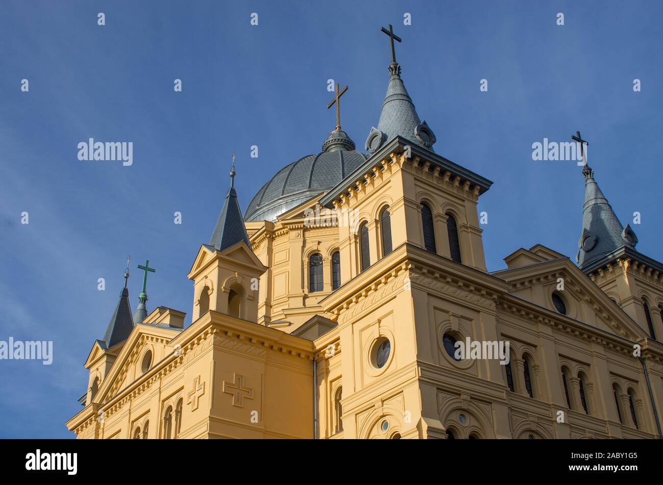 La Pentecôte de l'Eglise, 2 rue Piotrkowska, Łódź, Pologne Banque D'Images